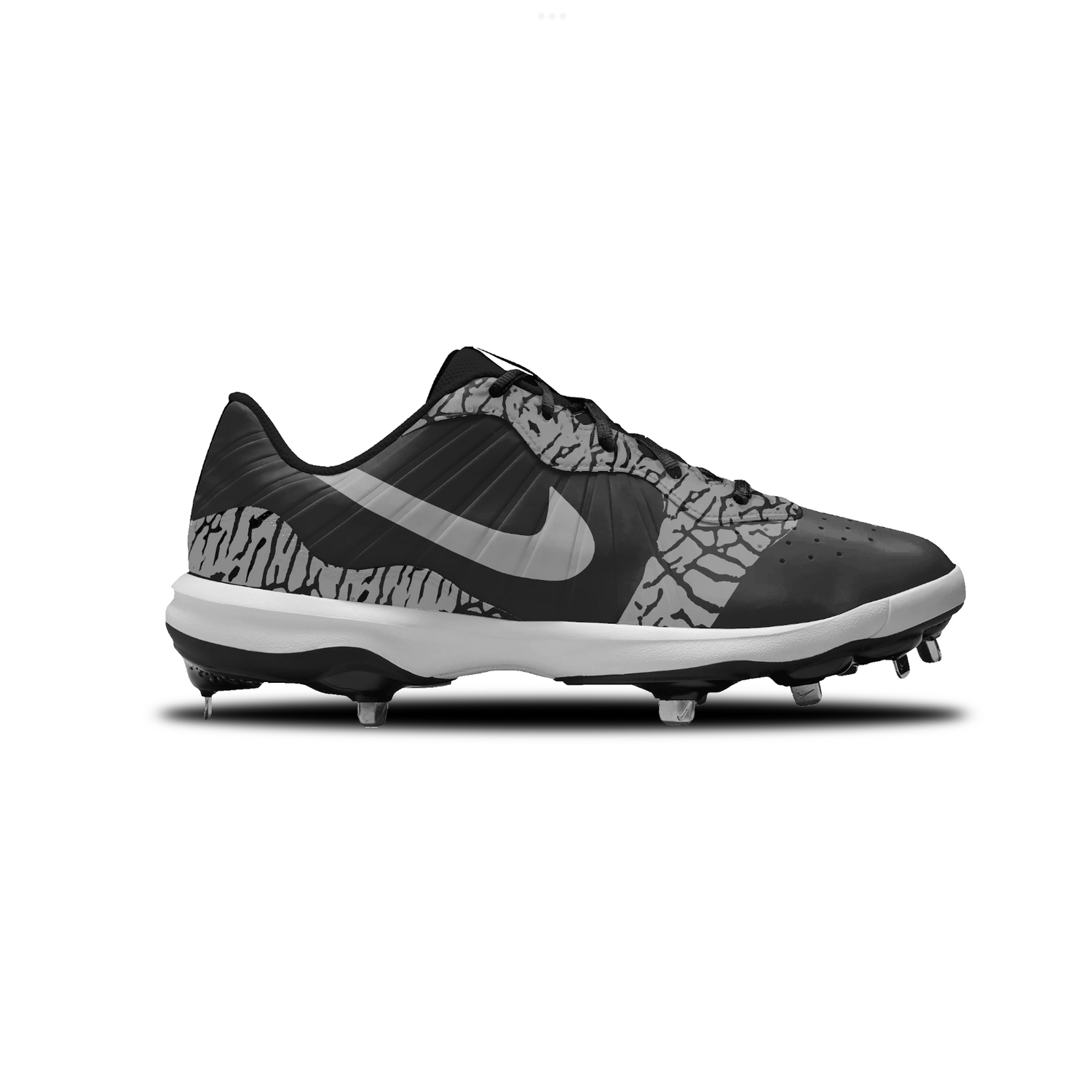 Elephant Nike Alpha Huarache Varsity 4 Low Cleats