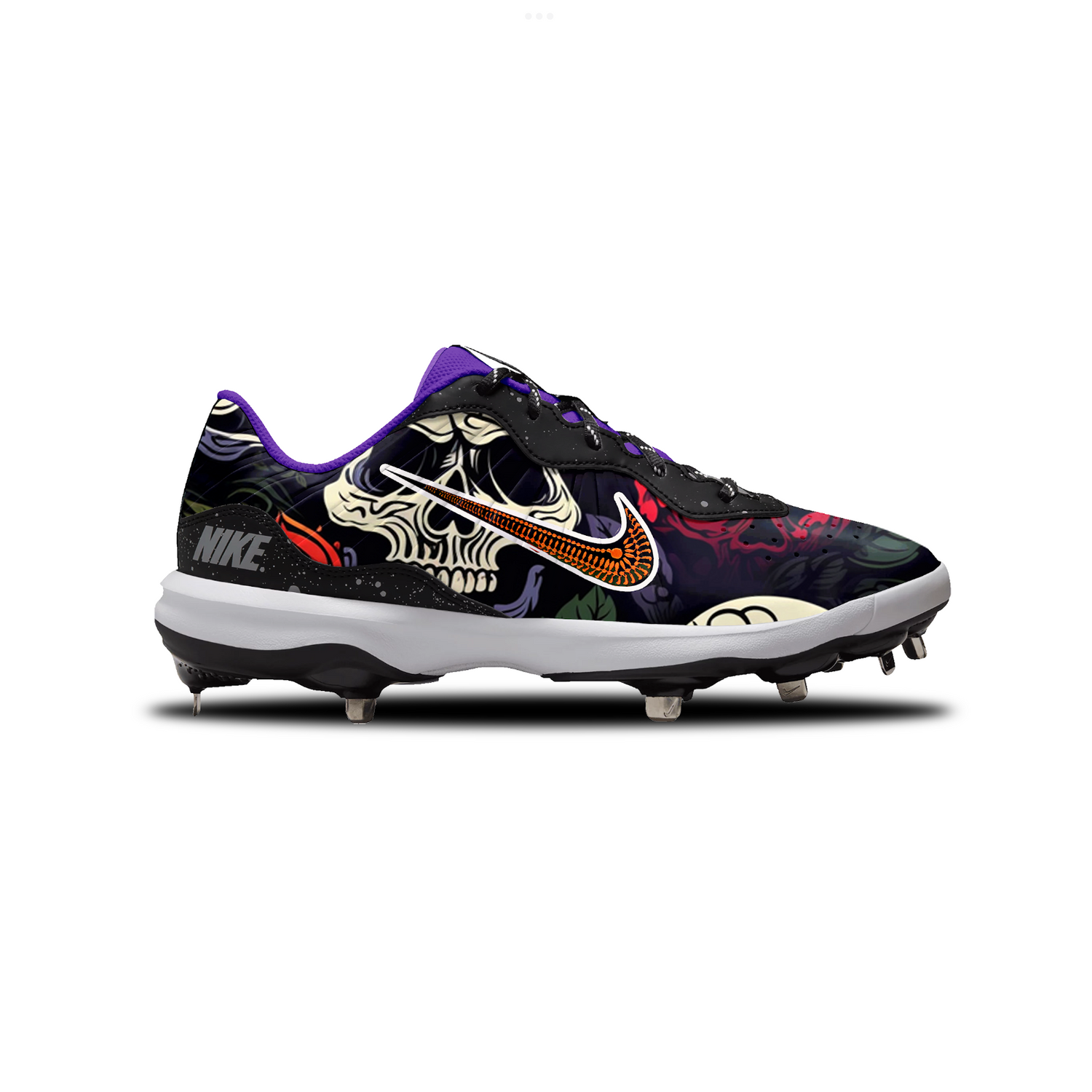 Día de Los Muertos Nike Alpha Huarache Varsity 4 Low Cleats