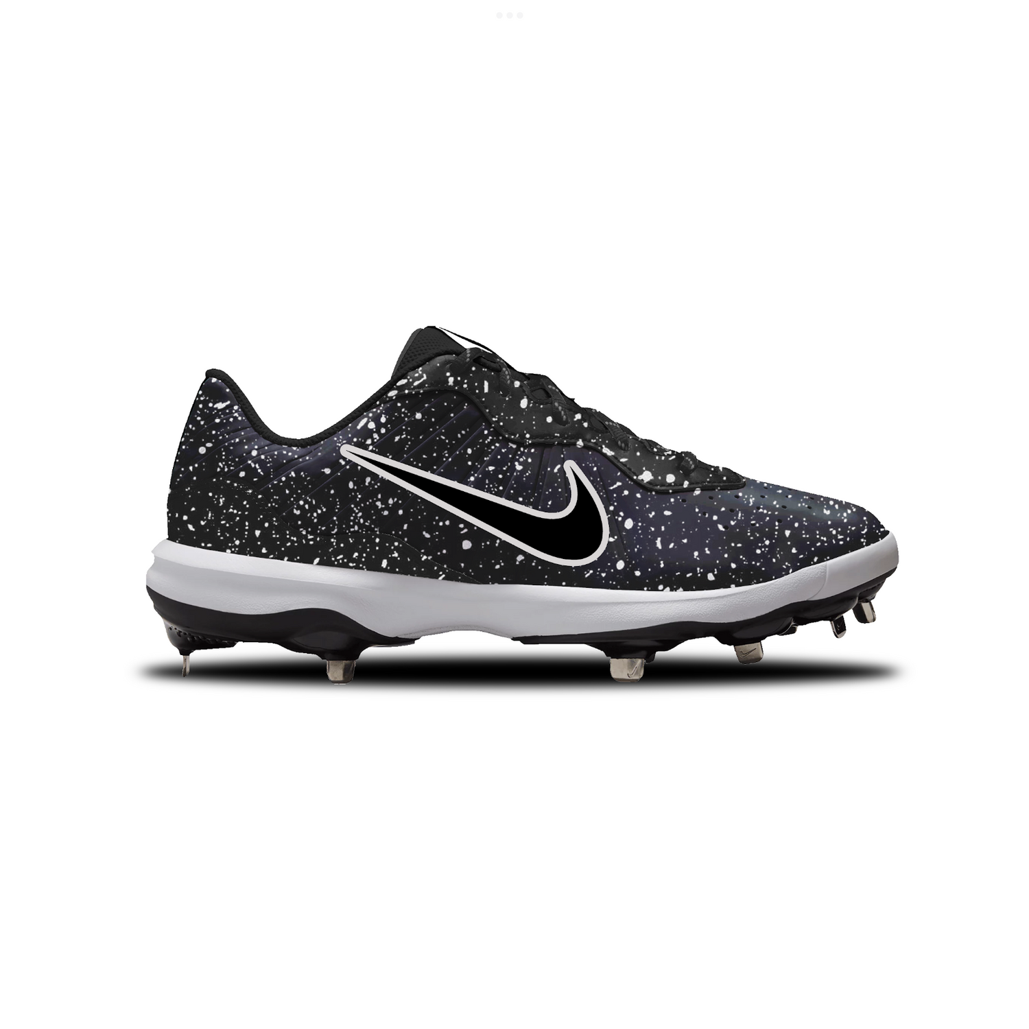 Speckled Nike Alpha Huarache Varsity 4 Low Cleats