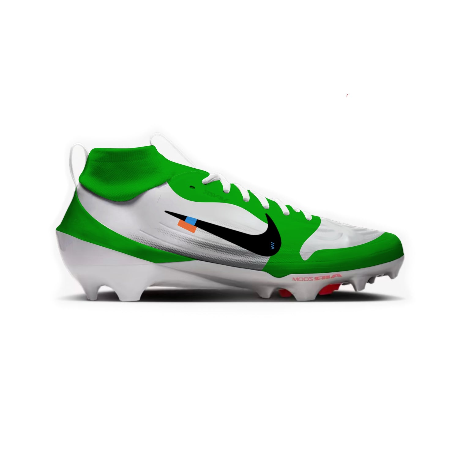 OW Jordan 1 Nike Vapor Edge Pro 1 Cleats