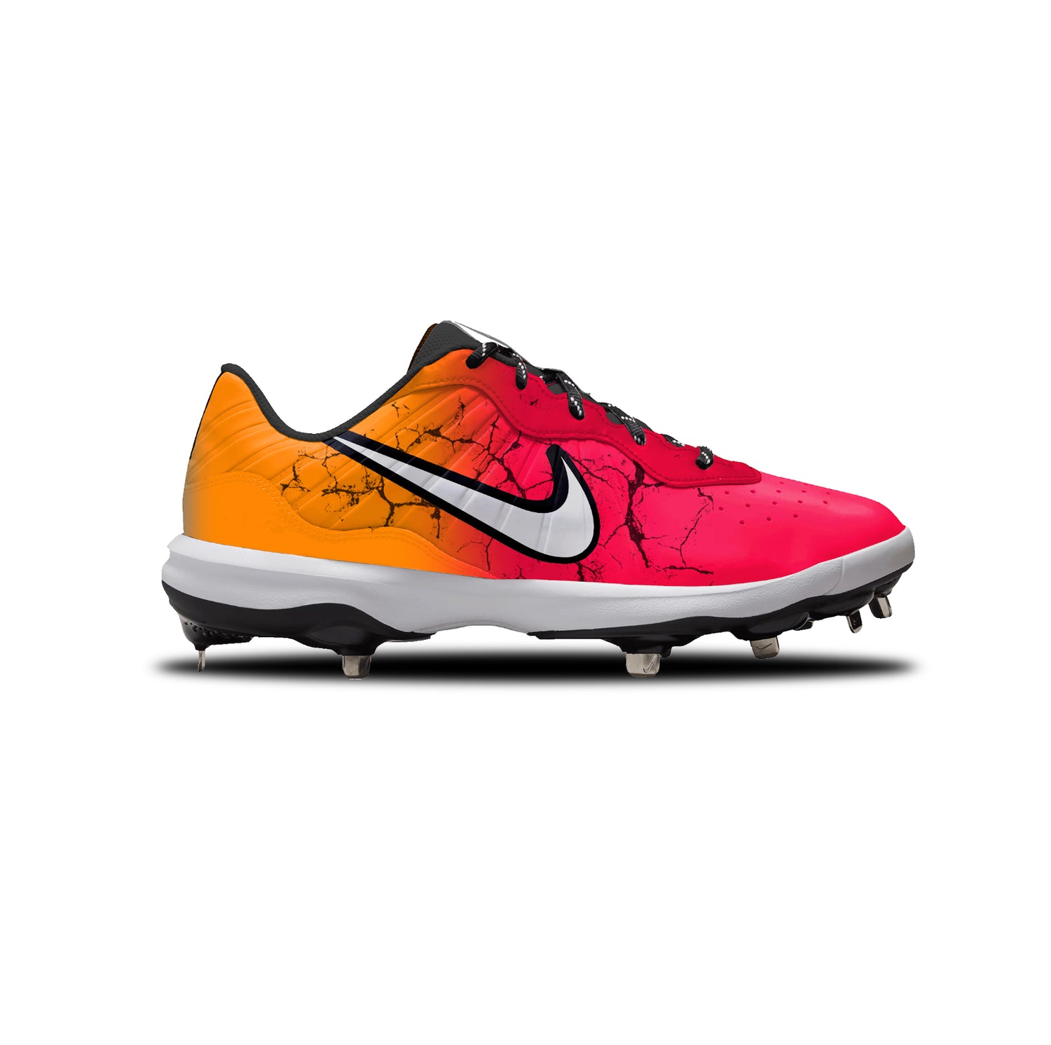 Kool Blue Nike Alpha Huarache Varsity 4 Low Cleats