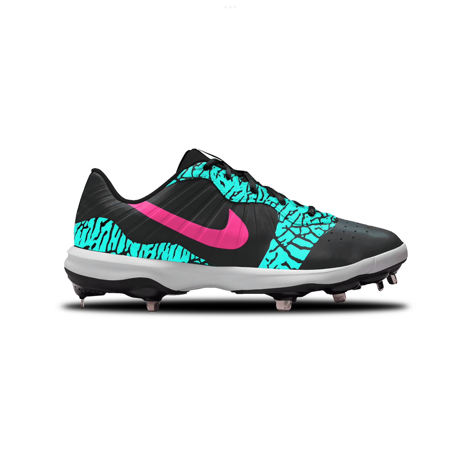 Elephant Nike Alpha Huarache Varsity 4 Low Cleats