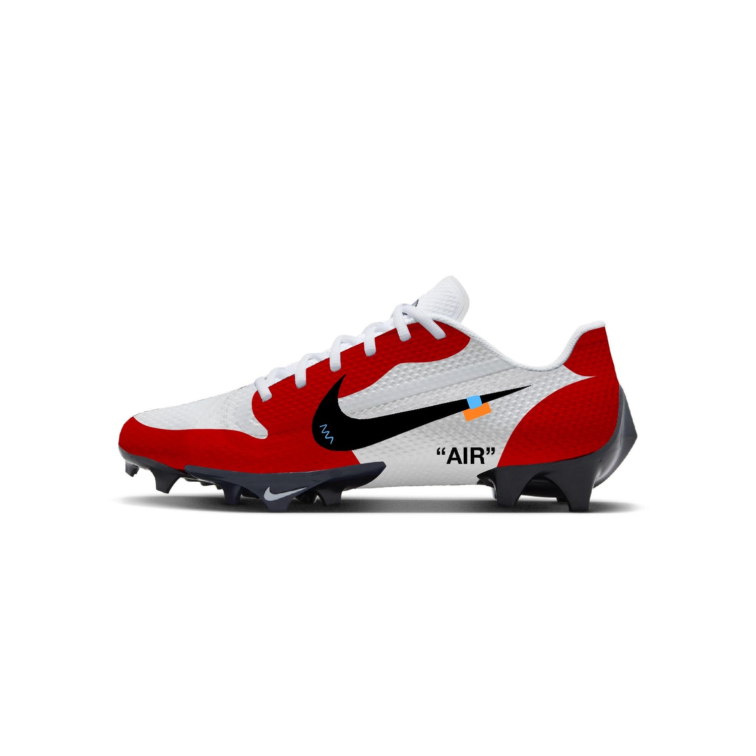 OW Jordan 1 Nike Vapor Edge Pro 1 Cleats