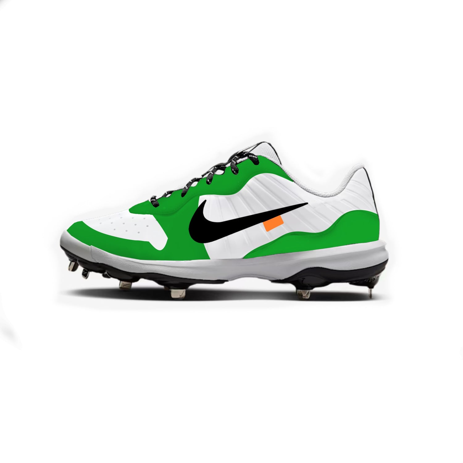 Jordan 1 OW Nike Alpha Huarache Varsity 4 Low Cleats