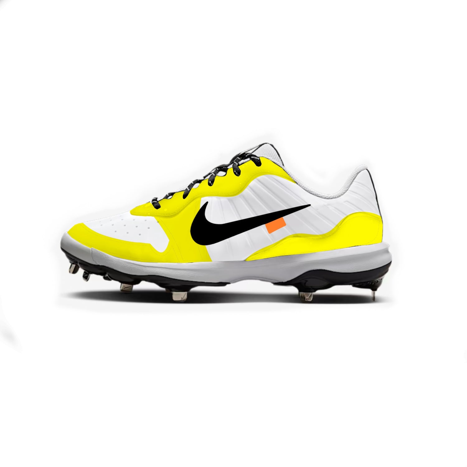 Jordan 1 OW Nike Alpha Huarache Varsity 4 Low Cleats