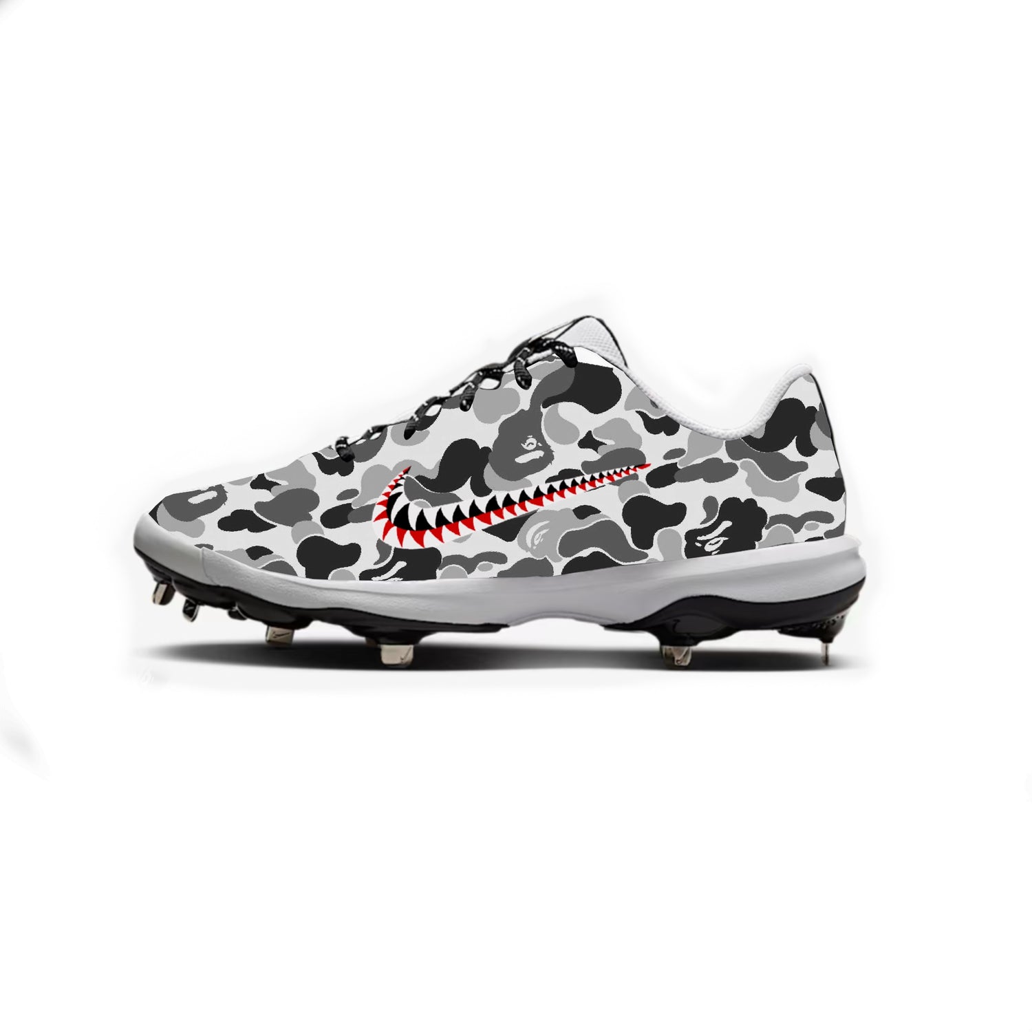 Camo Nike Alpha Huarache Varsity 4 Low Cleats