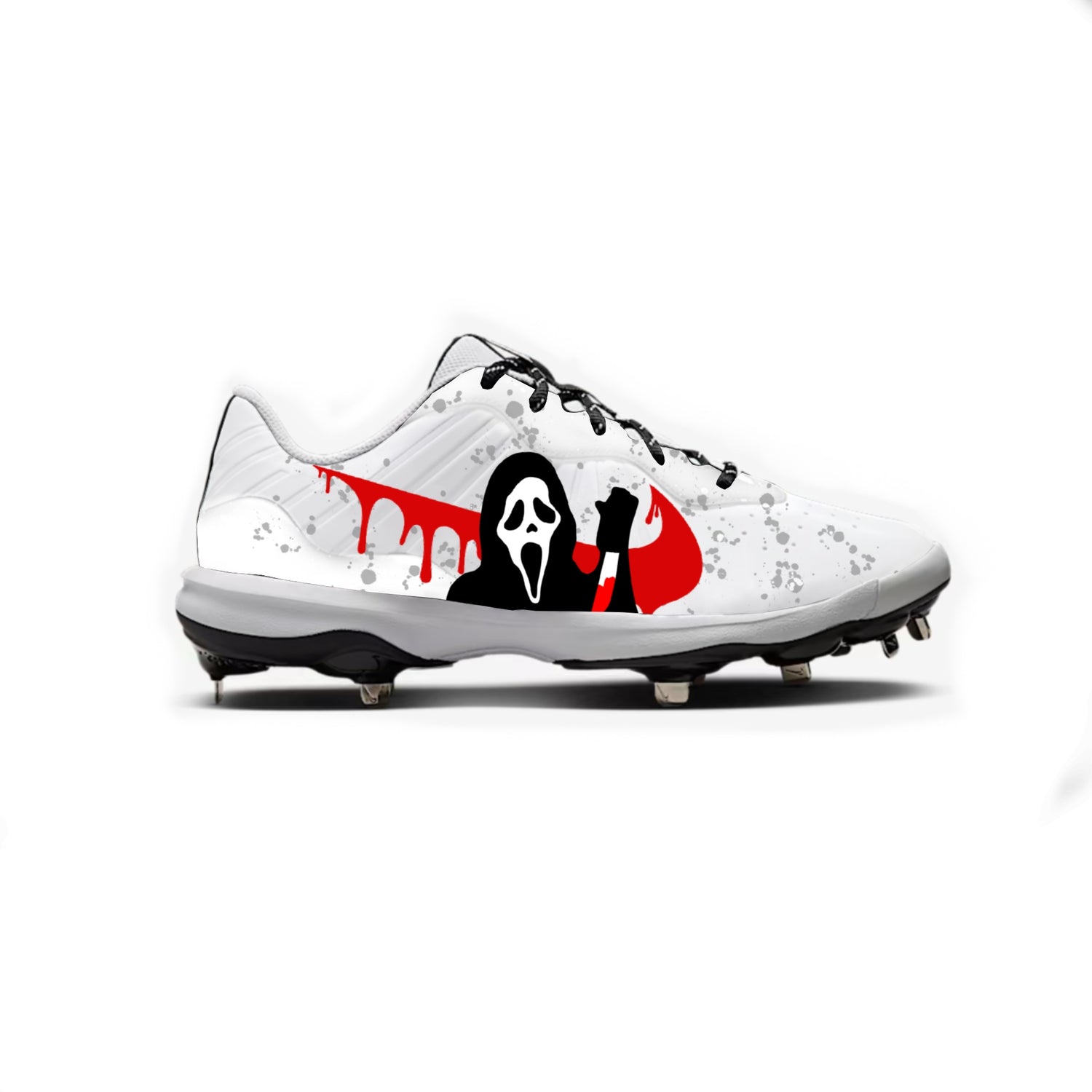 Ghostface Nike Alpha Huarache Varsity 4 Low Cleats