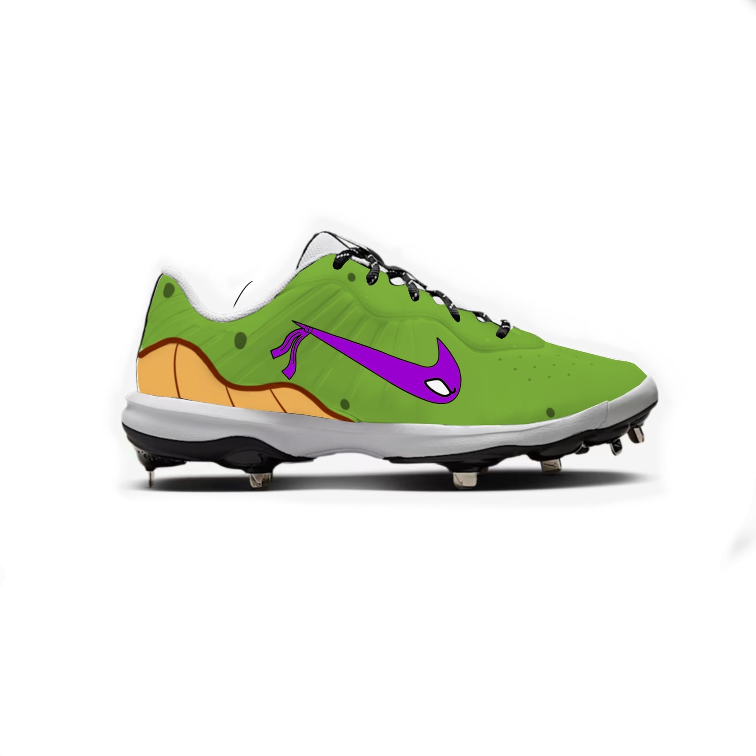 Turtle Nike Alpha Huarache Varsity 4 Low Model Cleats