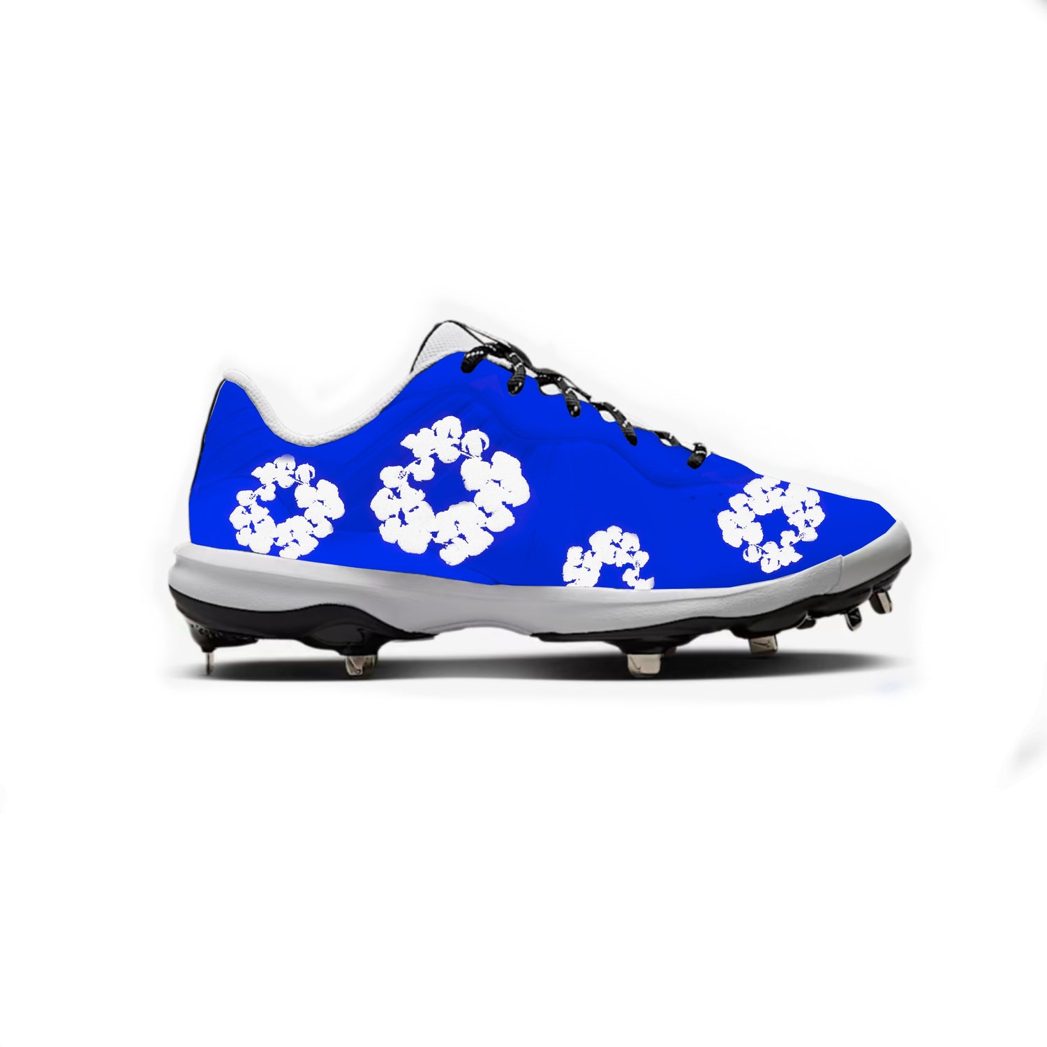 Flower Nike Alpha Huarache Varsity 4 Low Cleats