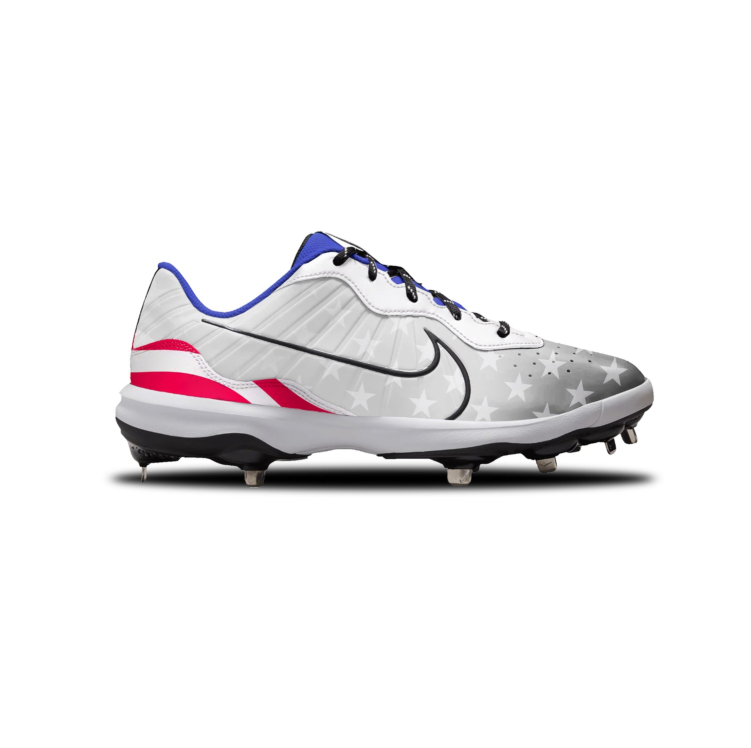 American Flag Nike Alpha Huarache Varsity 4 Low Cleats