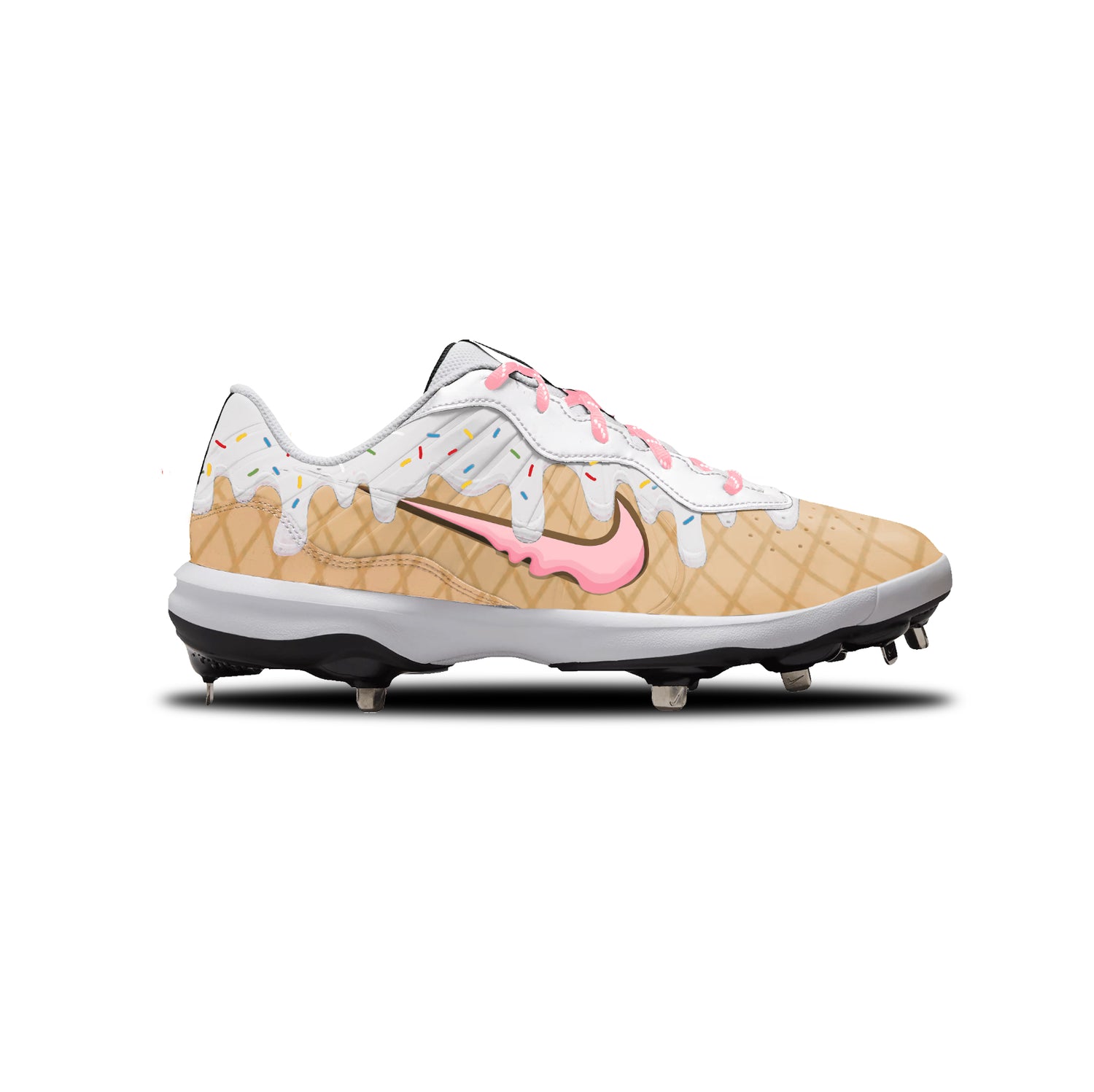 Ice Cream Nike Alpha Huarache Varsity 4 Low Cleats