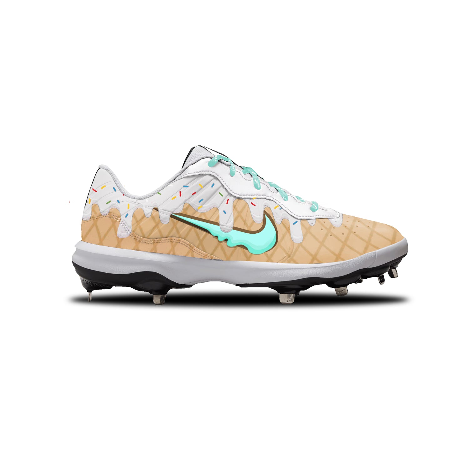 Ice Cream Nike Alpha Huarache Varsity 4 Low Cleats