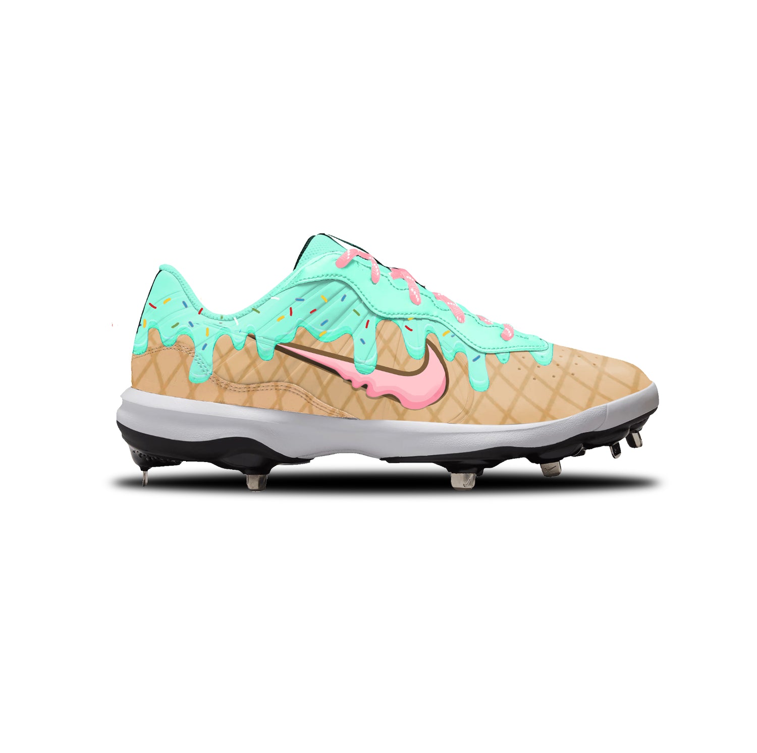 Ice Cream Nike Alpha Huarache Varsity 4 Low Cleats