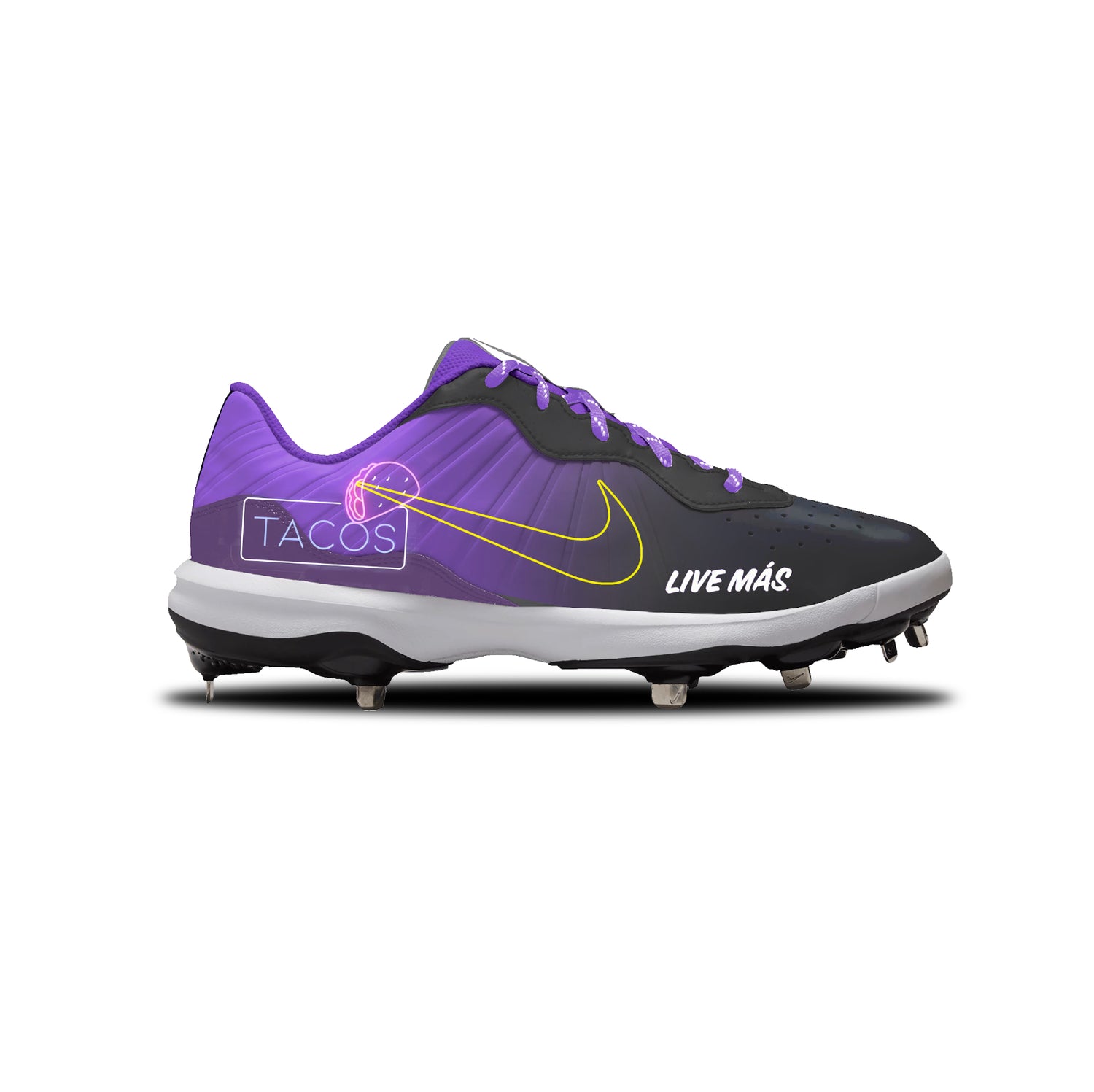 Live Mas Nike Alpha Huarache Varsity 4 Low Cleats