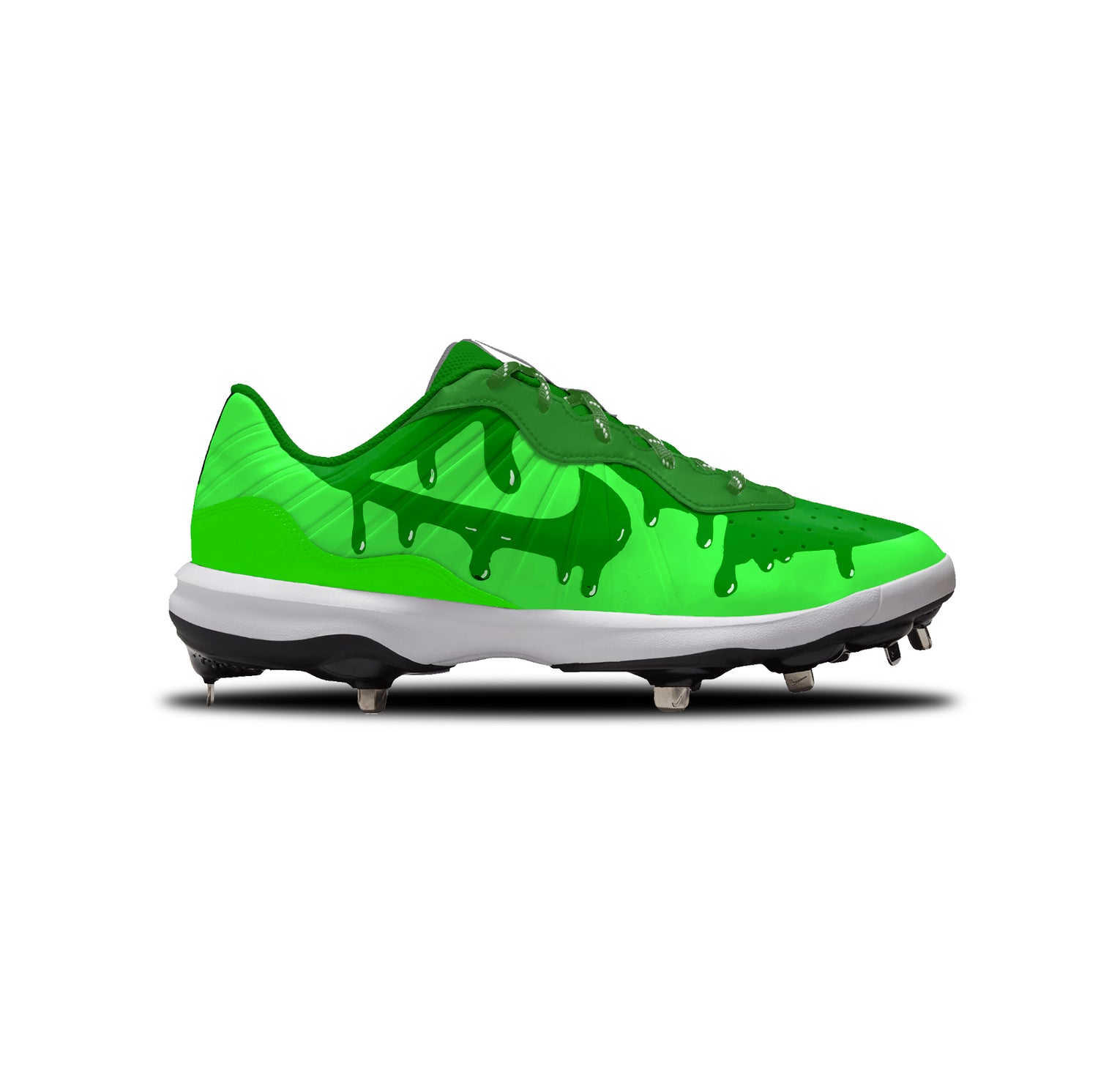Slime Nike Alpha Huarache Varsity 4 Low Cleats