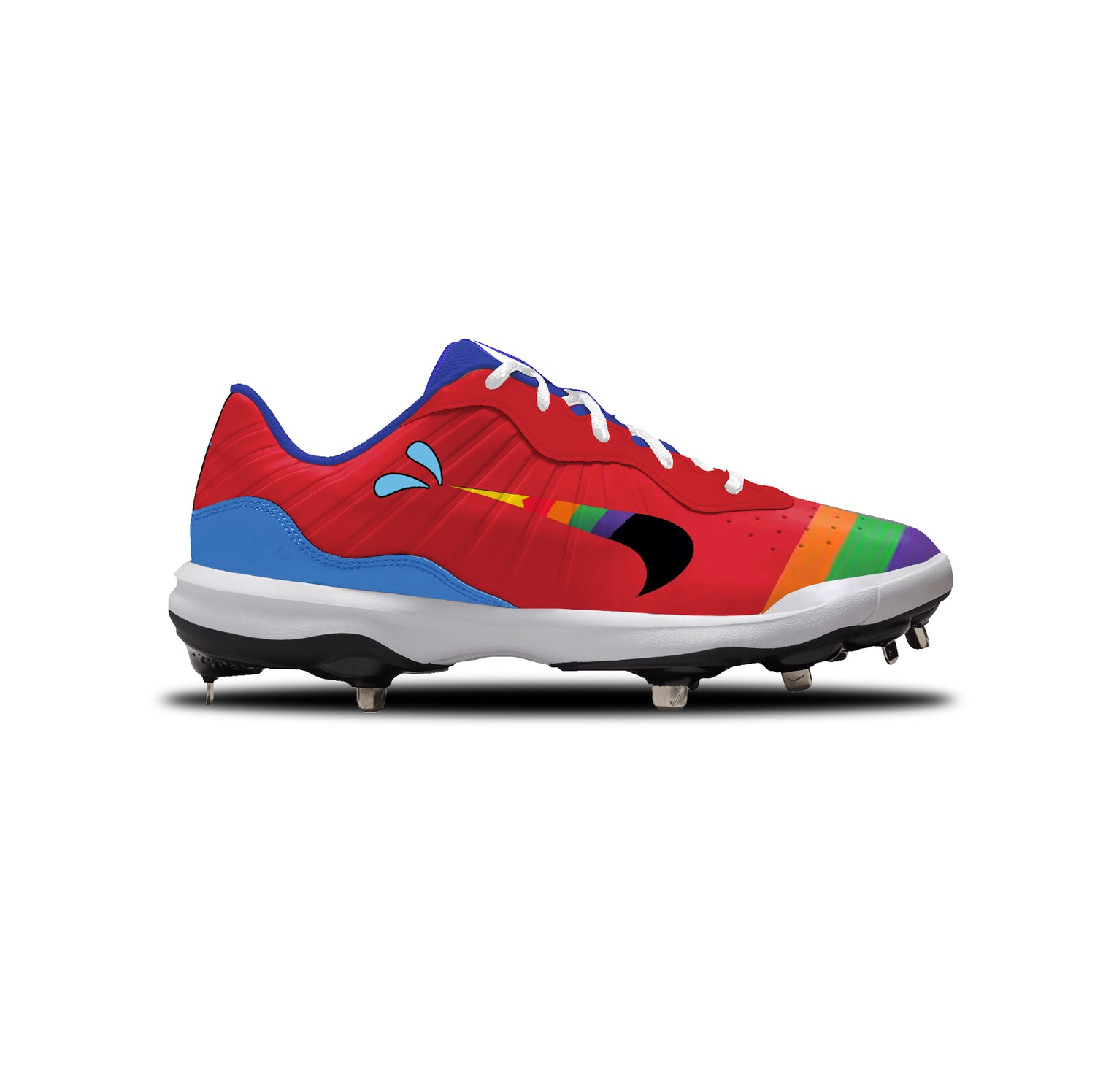 Looped Fruit Nike Alpha Huarache Varsity 4 Low Cleats