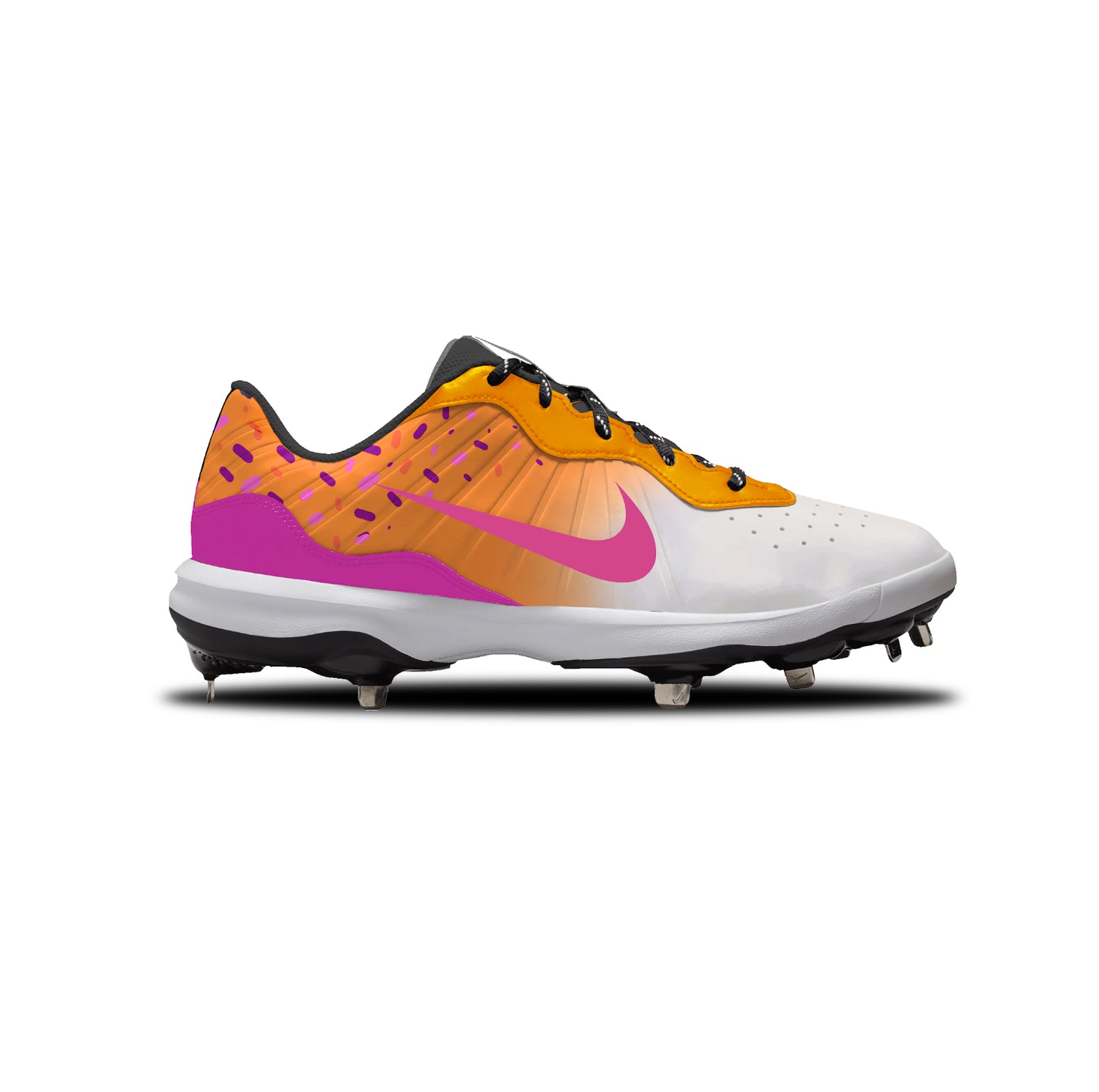 Dunkin’ Nike Alpha Huarache Varsity 4 Low Cleats