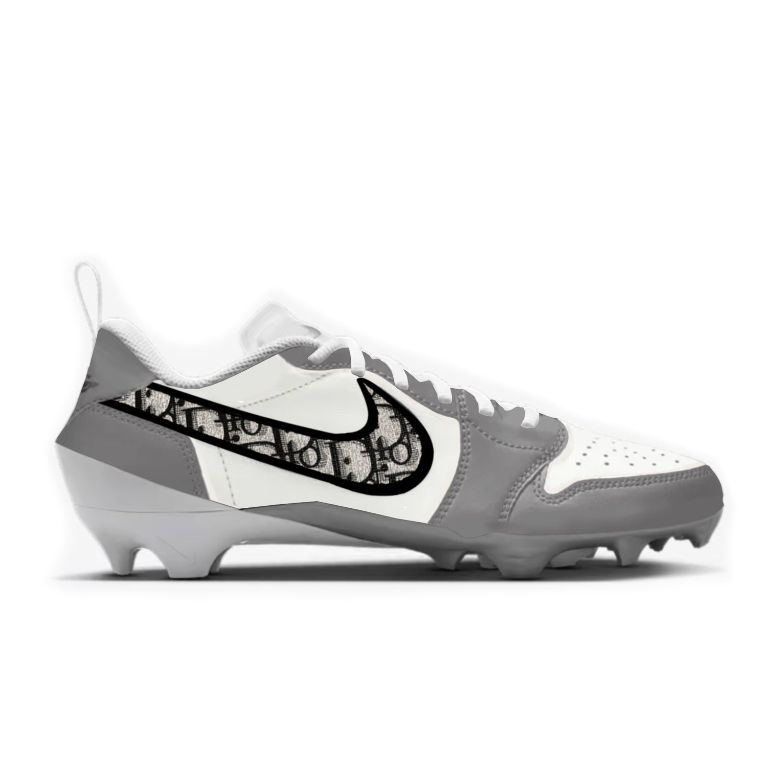 Luxury Jordan 1 Cut & Sew Material Football Cleats