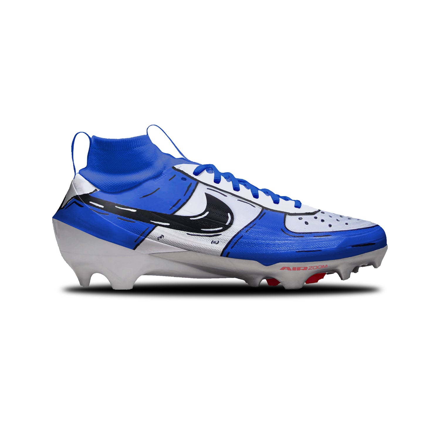 Cartoon AF1 Nike Vapor Pro 1 Cleats