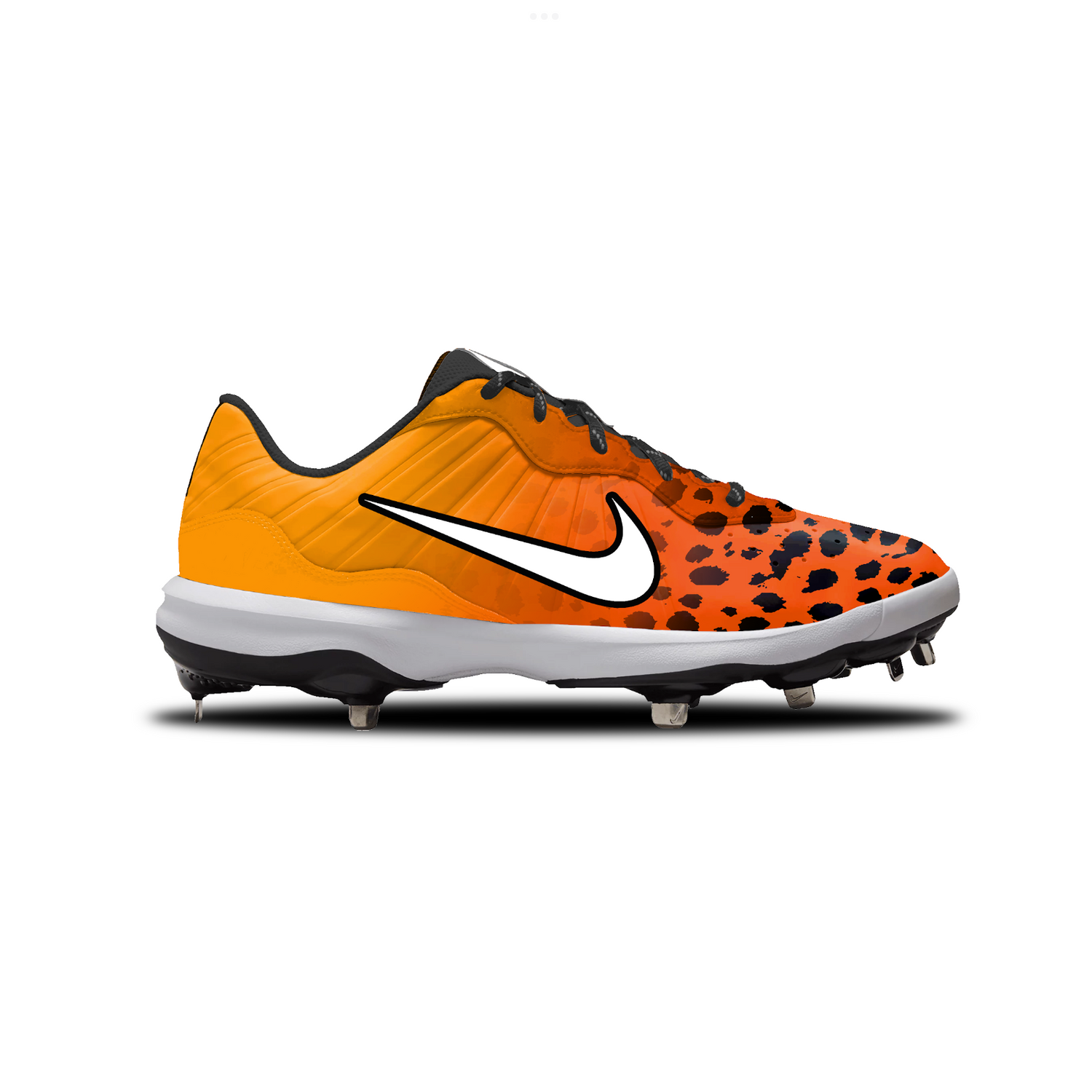Cheetah Nike Alpha Huarache Varsity 4 Low Cleats