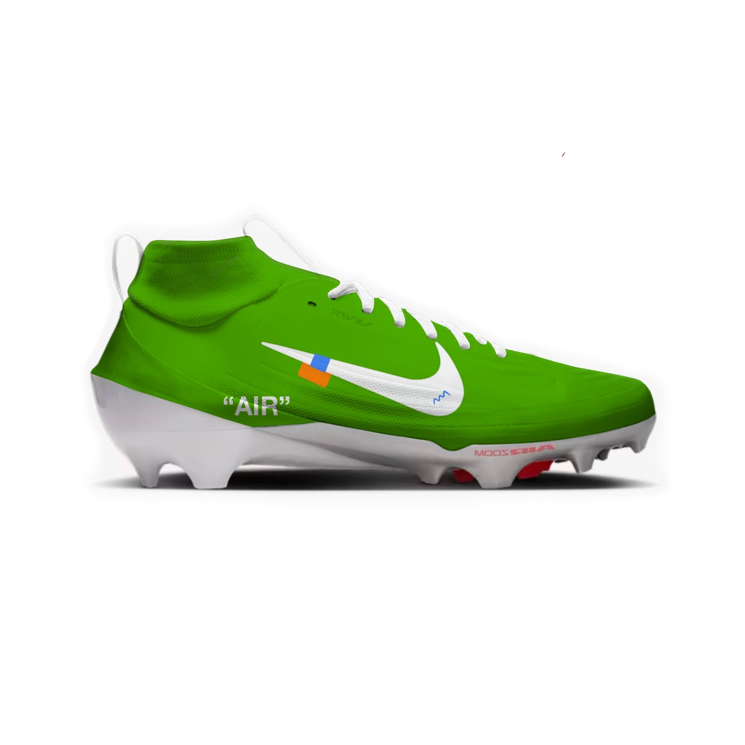 Off-White Color Rush High Nike Vapor Pro 1 Cleats