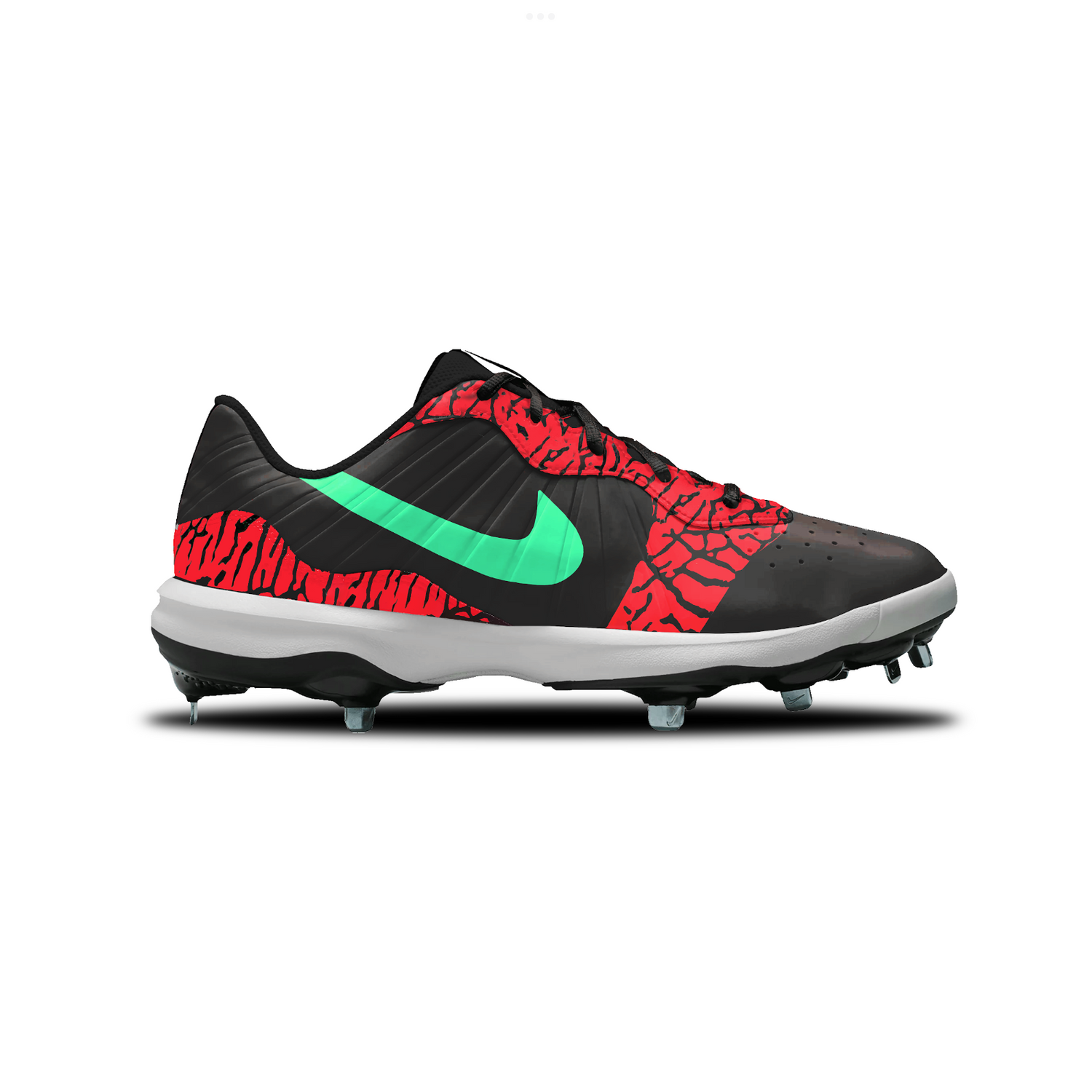 Elephant Nike Alpha Huarache Varsity 4 Low Cleats