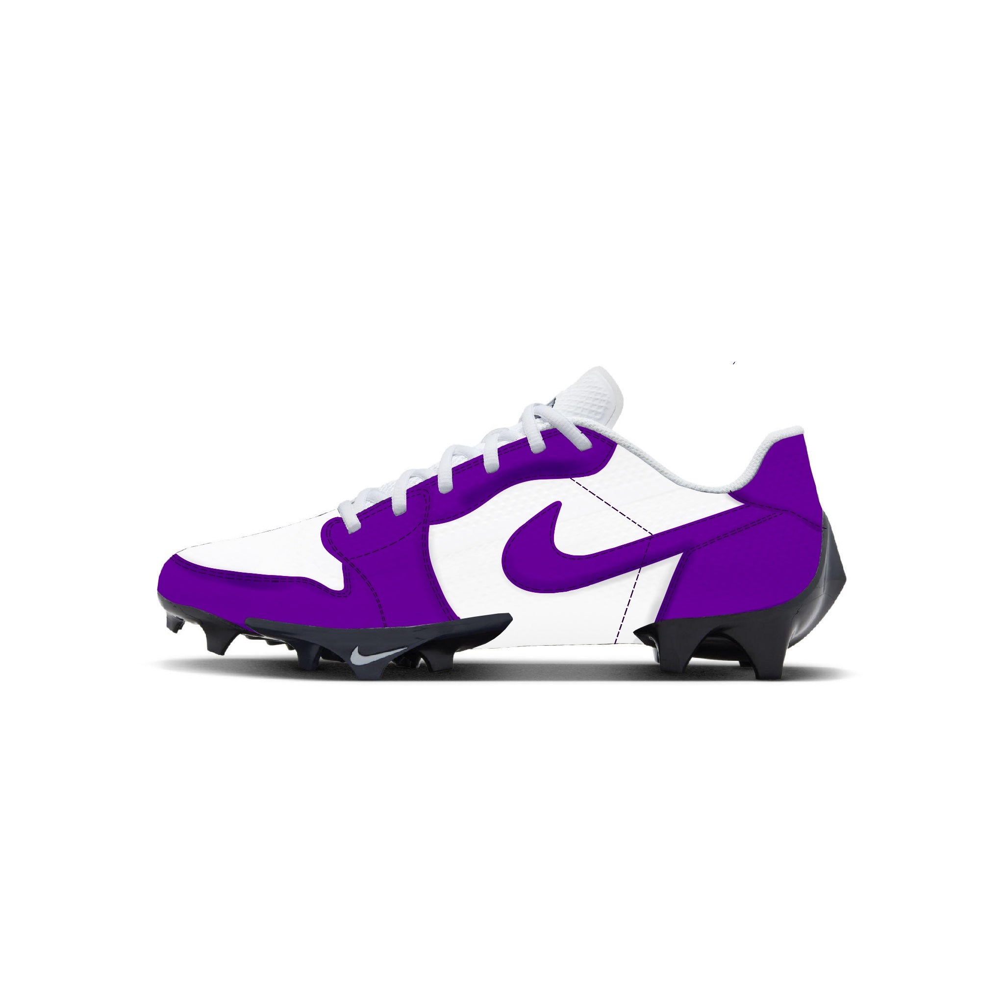 Purple jordan cleats on sale