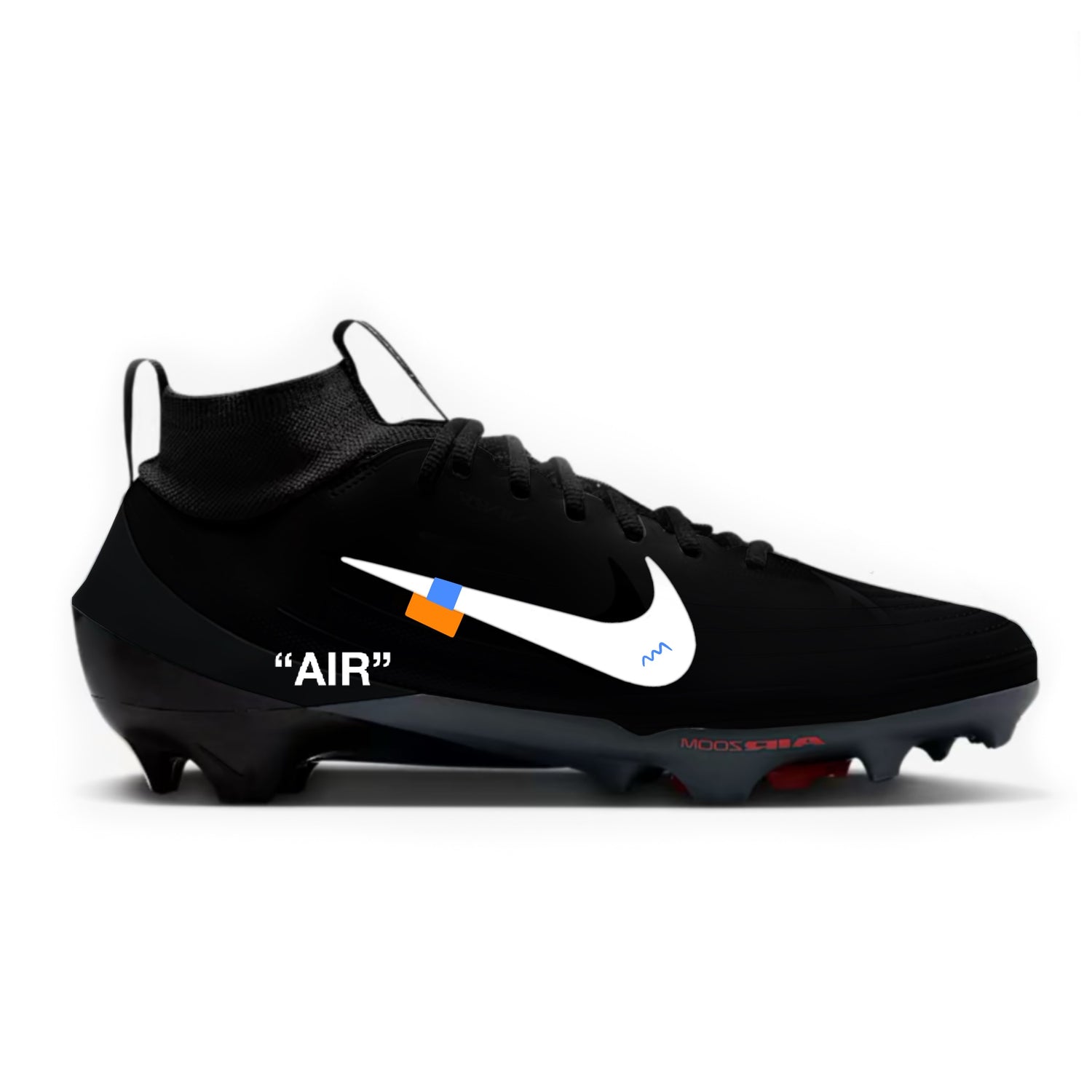 Off-White Color Rush High Nike Vapor Pro 1 Cleats