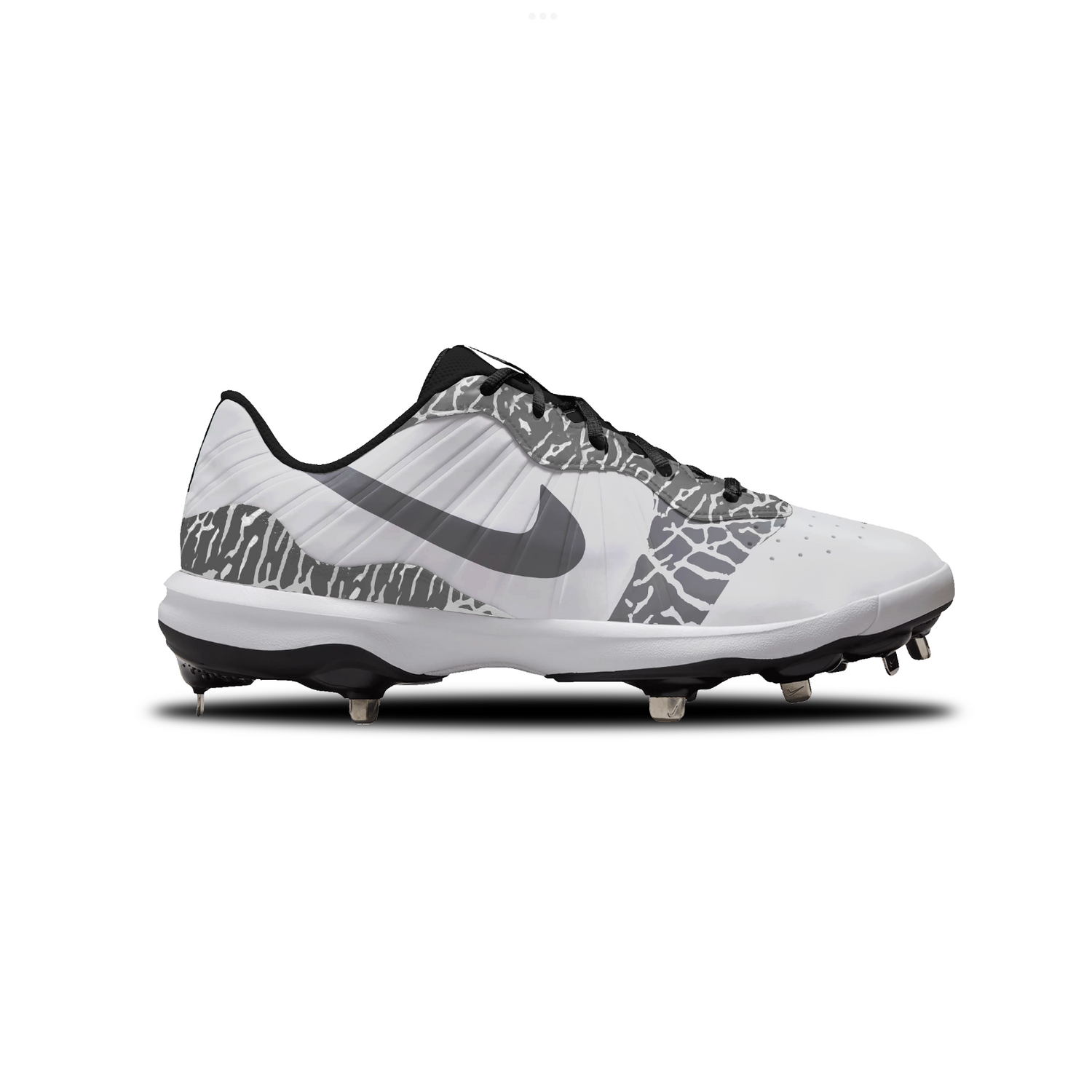 Elephant Nike Alpha Huarache Varsity 4 Low Cleats
