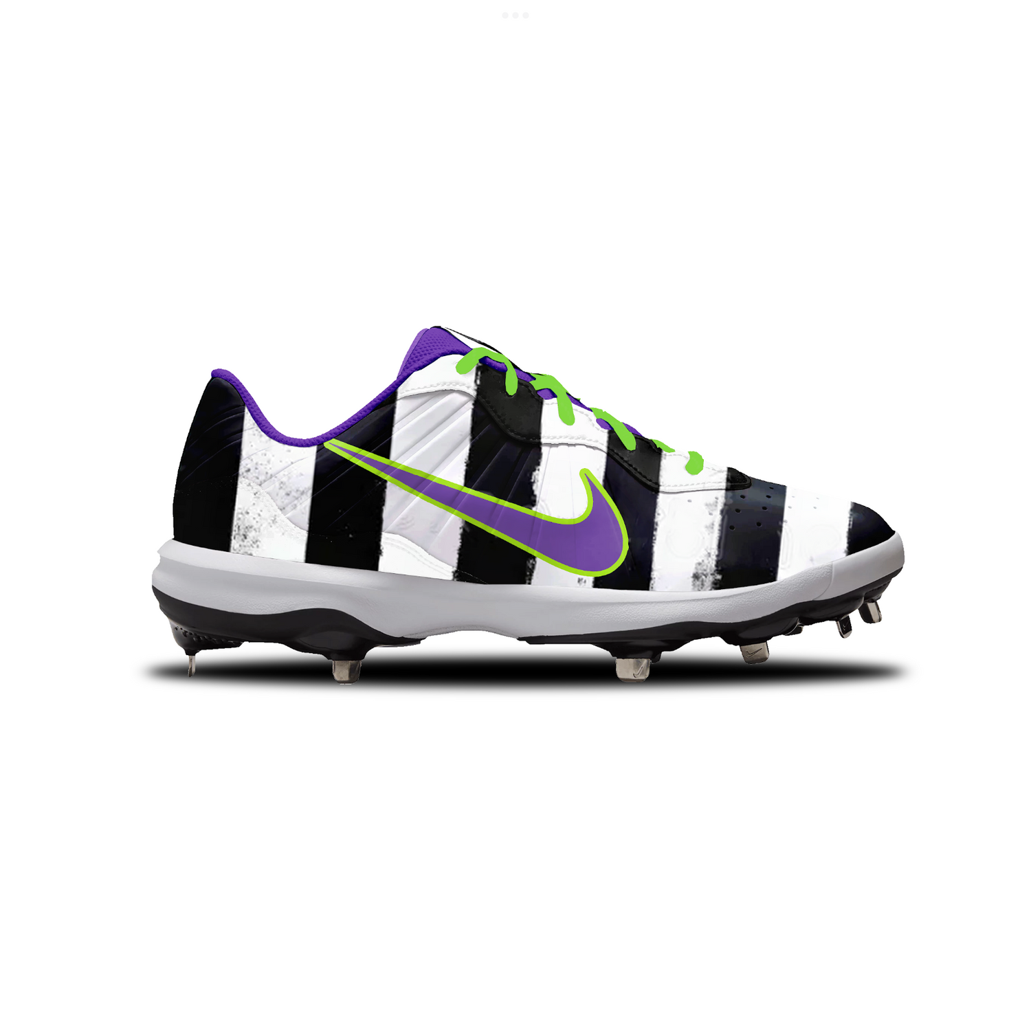 Beetle Juice Nike Alpha Huarache Varsity 4 Low Cleats