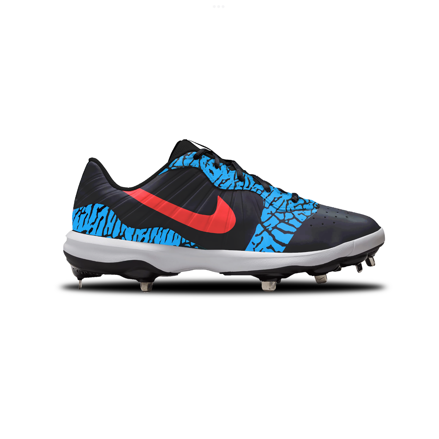 Elephant Nike Alpha Huarache Varsity 4 Low Cleats