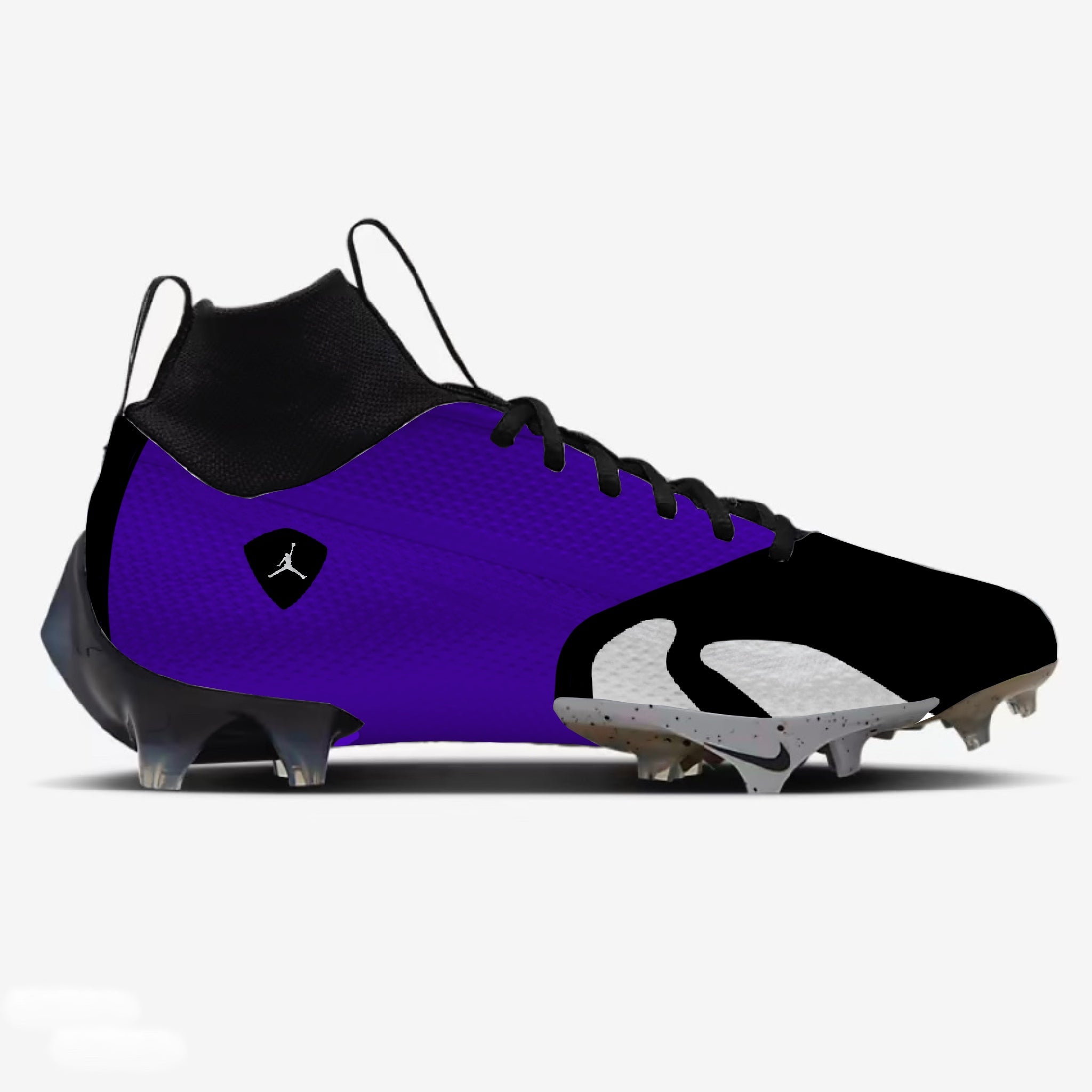 Purple jordan cleats best sale