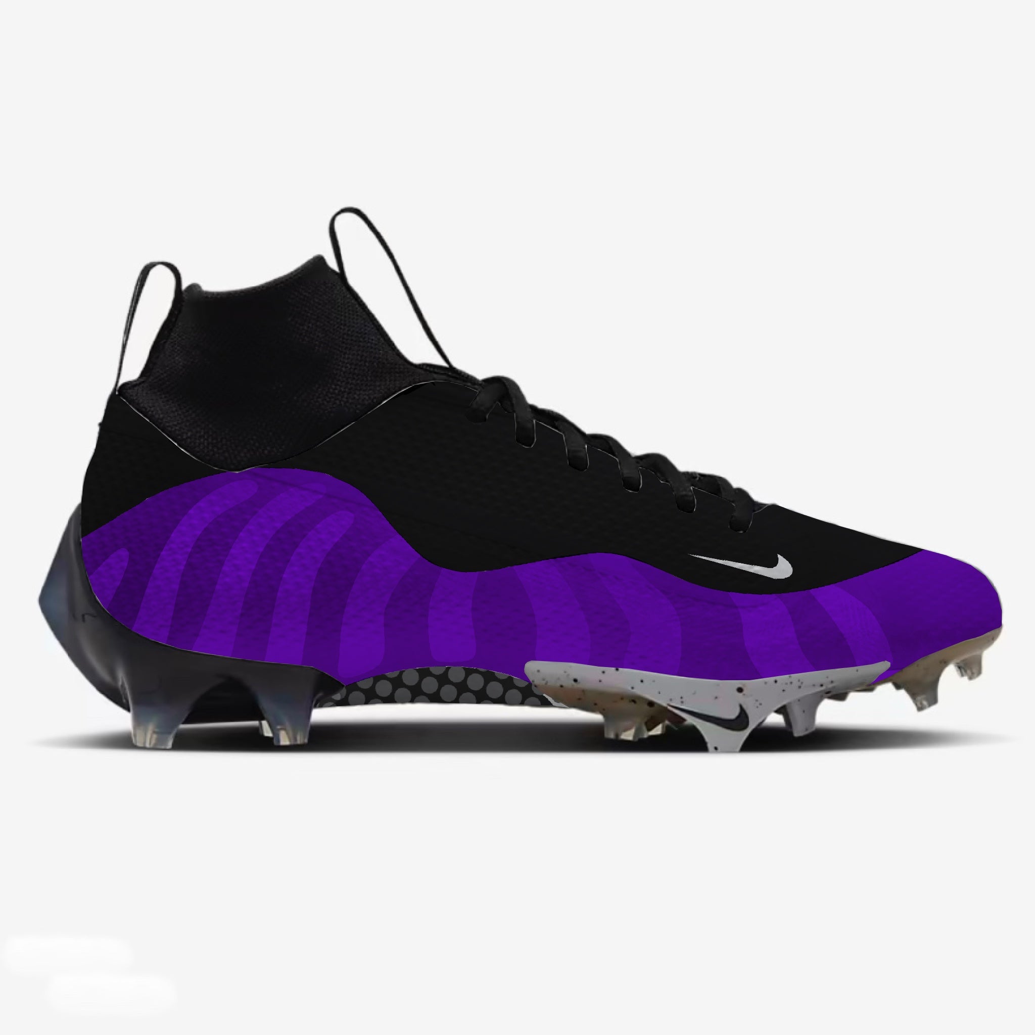 Foamposites purple and black best sale