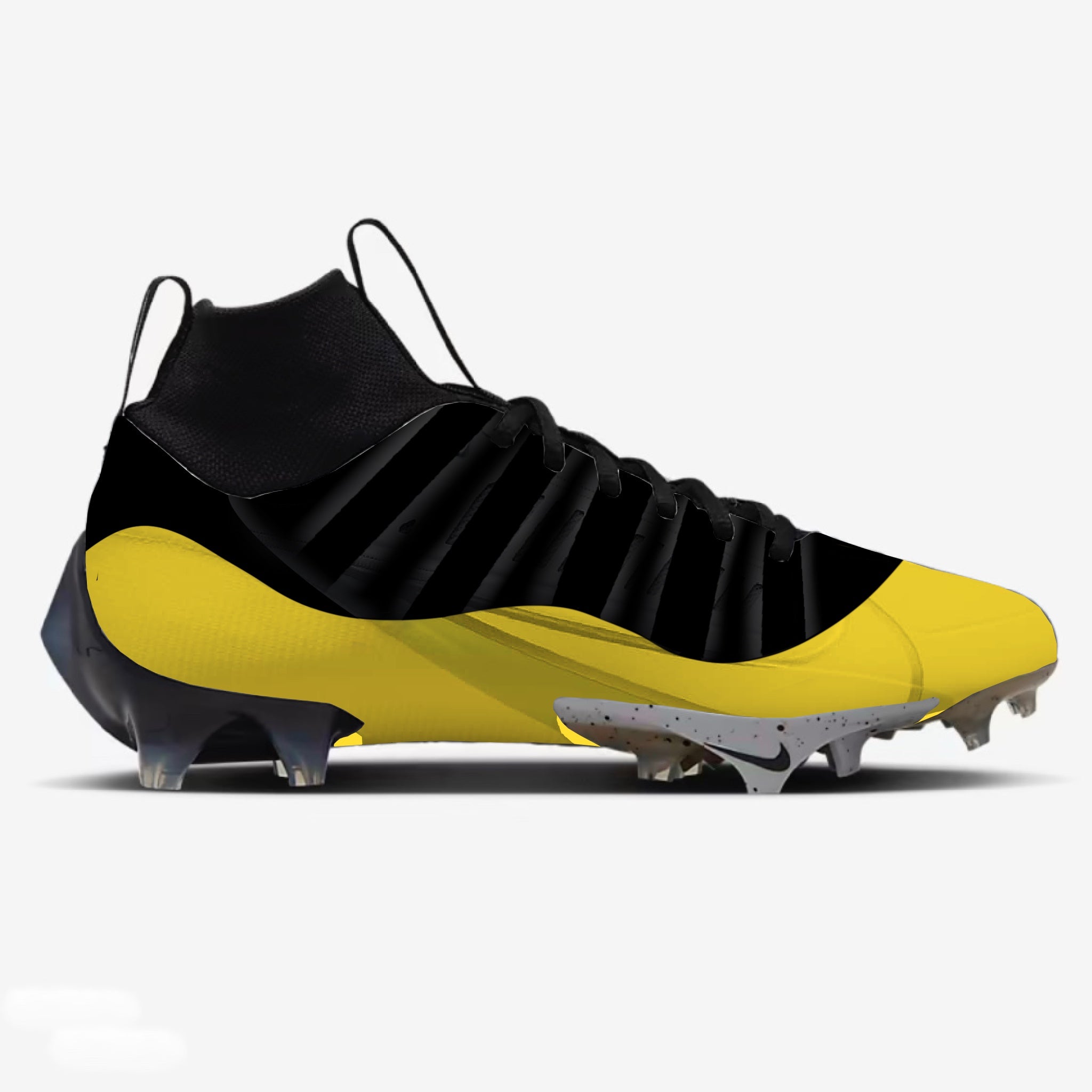 Black and yellow football cleats youth best sale