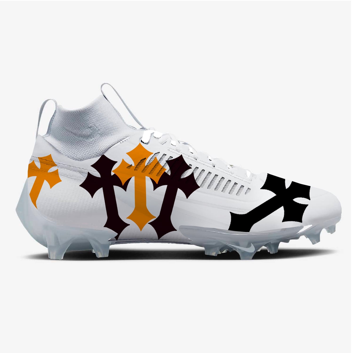 White Chrome Hearts Nike Vapor Edge Pro 360 2 Cleats