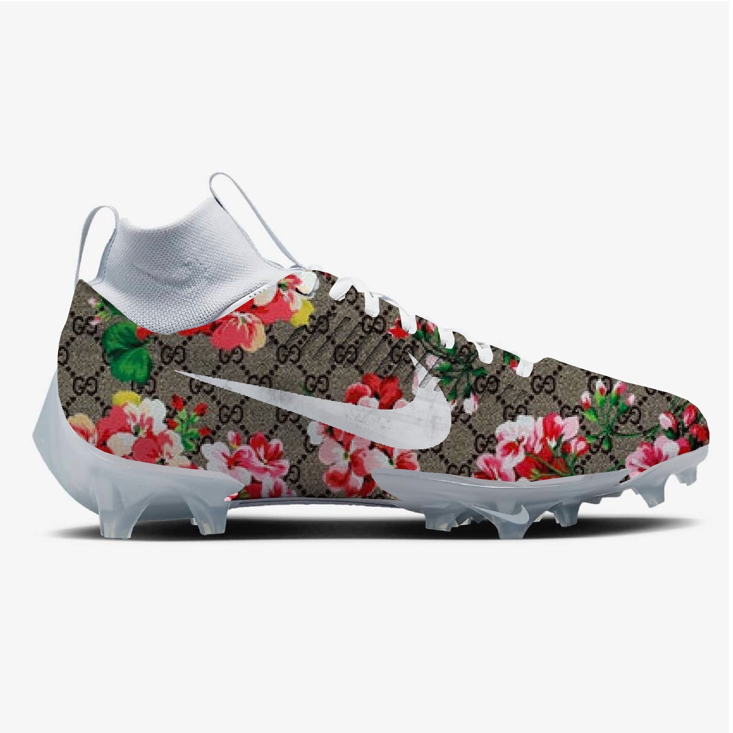 Floral Gucci Nike Football Cleats