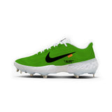 Color Rush OW Nike Alpha Huarache Elite 4 Low Cleats