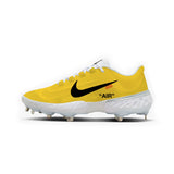 Color Rush OW Nike Alpha Huarache Elite 4 Low Cleats