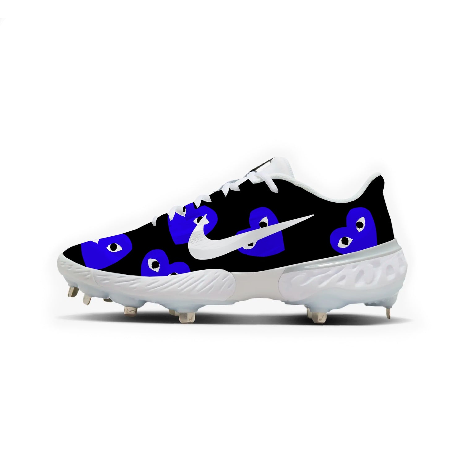 Nike CDG Heart Baseball Cleats (Black)