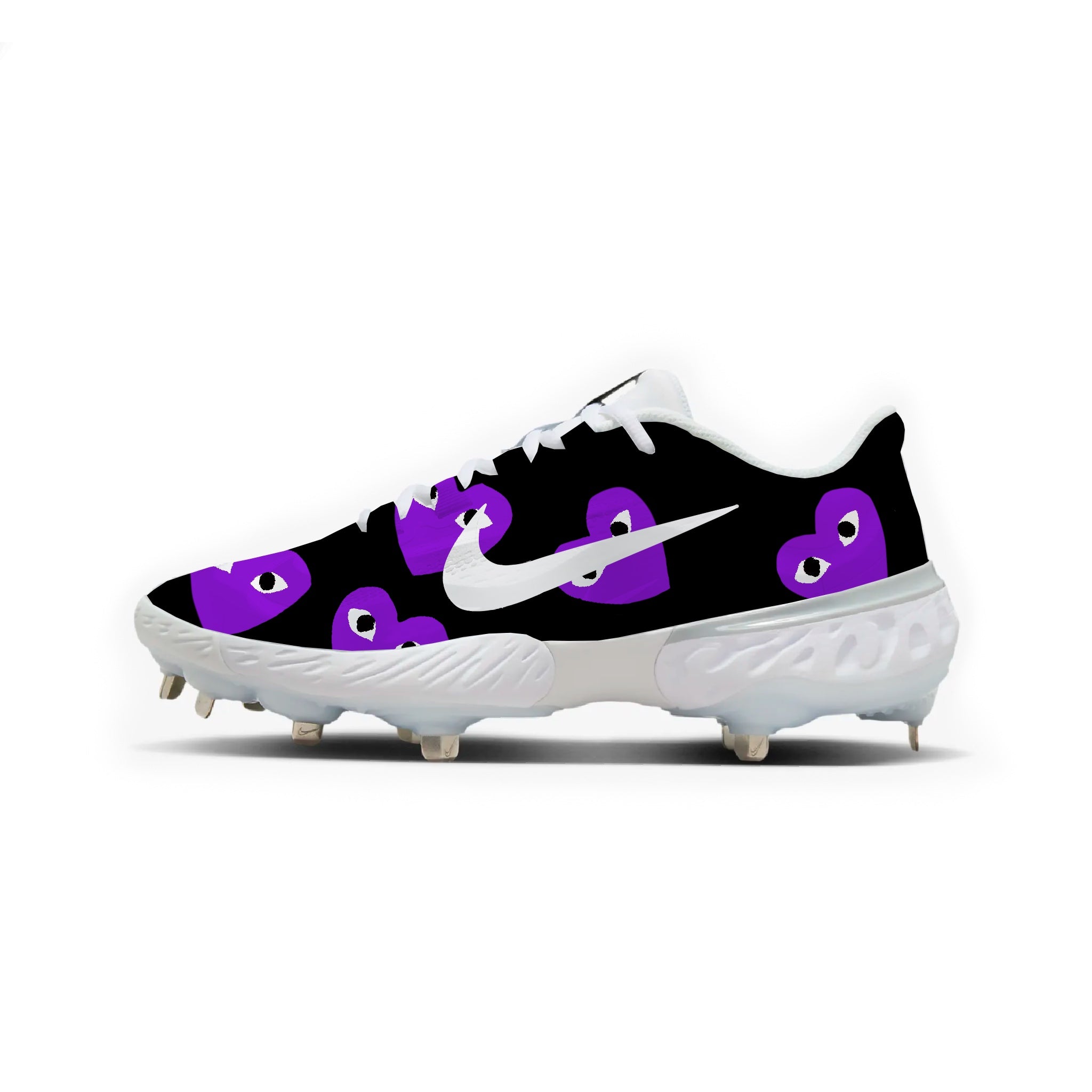 Purple nike baseball cleats online