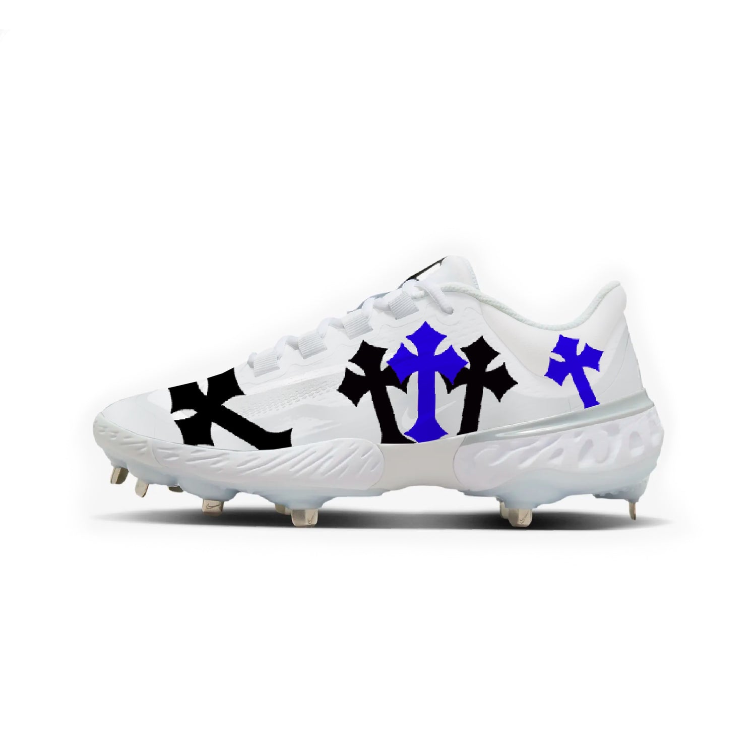 Chrome Heart Baseball Cleats (White)