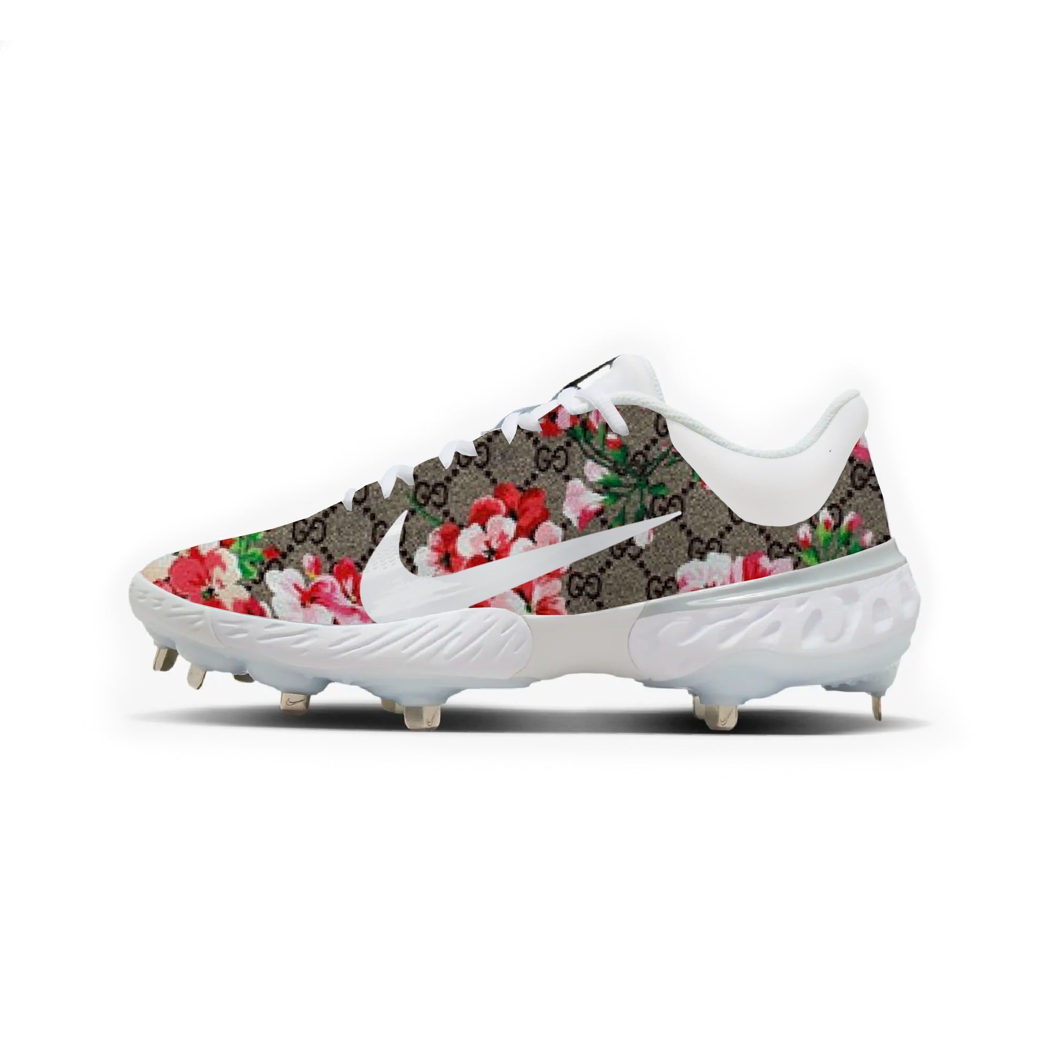 Gucci Flowers Baseball Cleats Gridiron Cleats