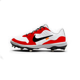 Jordan 1 OW Nike Alpha Huarache Varsity 4 Low Cleats