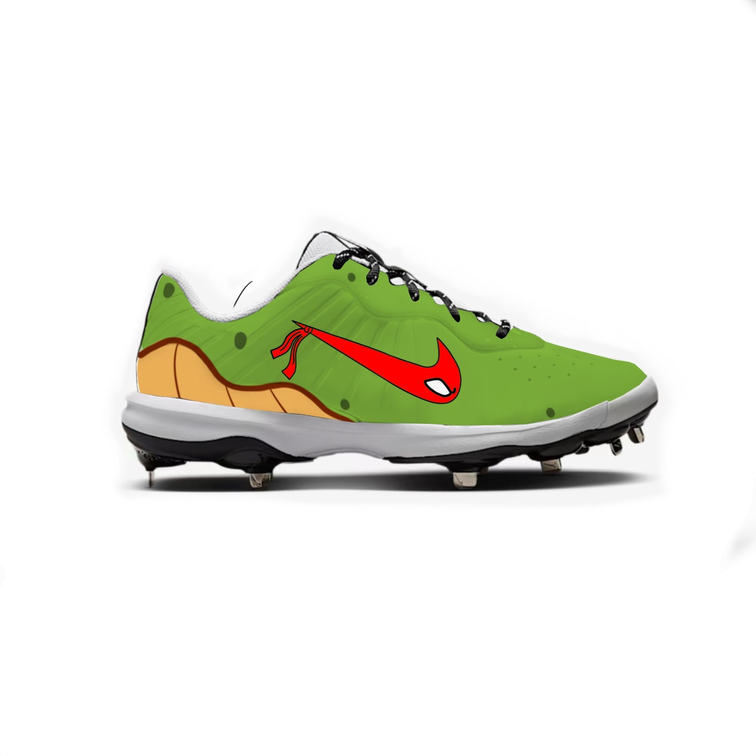 TMNT Nike Alpha Huarache Varsity 4 Low Model Cleats