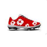 Flower Nike Alpha Huarache Varsity 4 Low Cleats