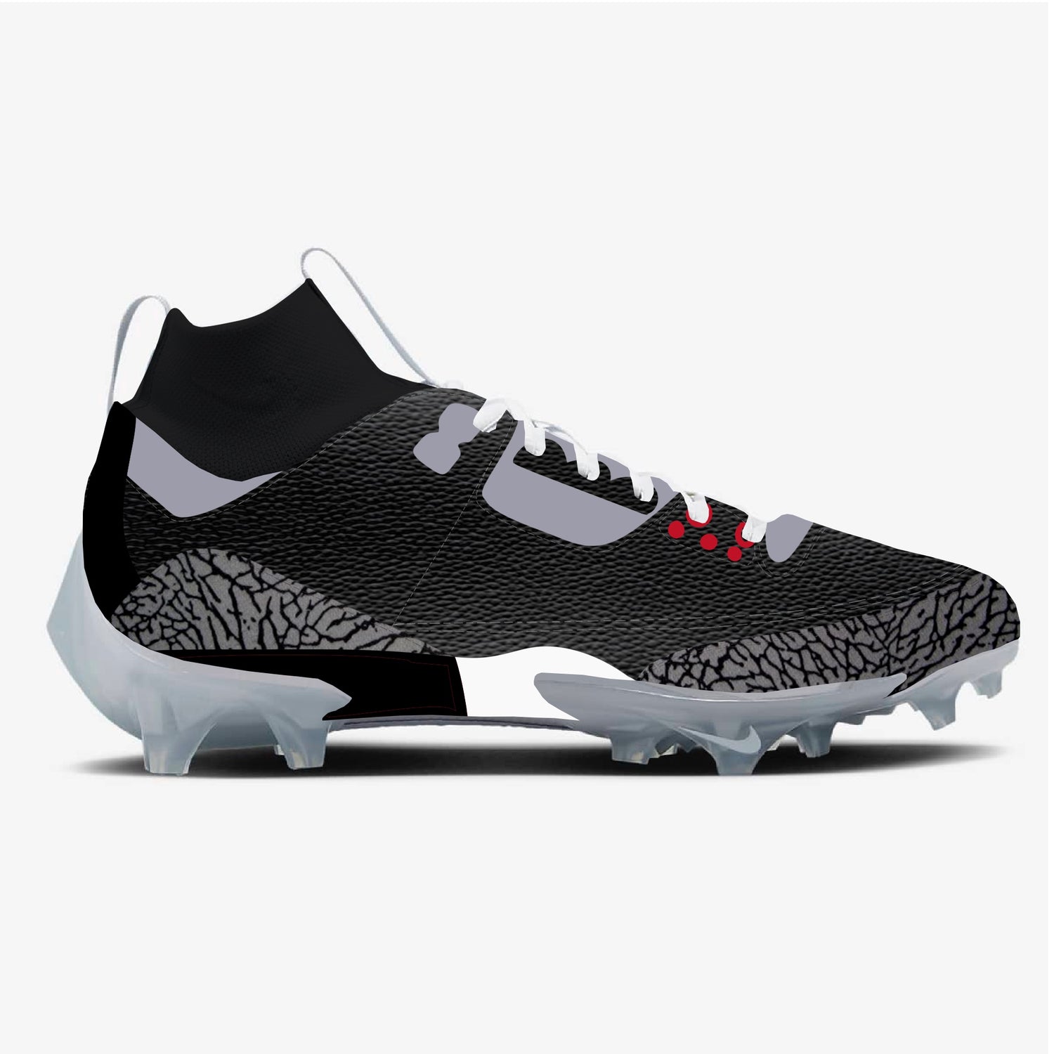 Jordan 3 Cut & Sew Material Football Cleats