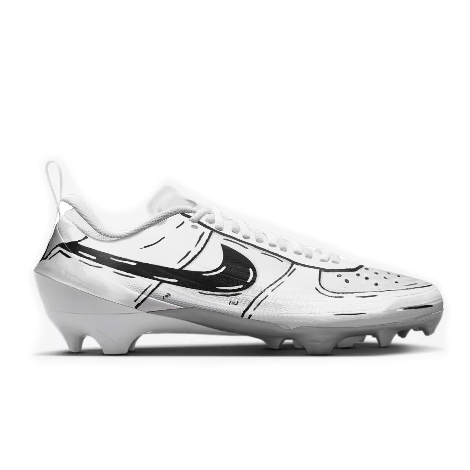 Cartoon AF1 Nike Vapor Pro 1 Cleats