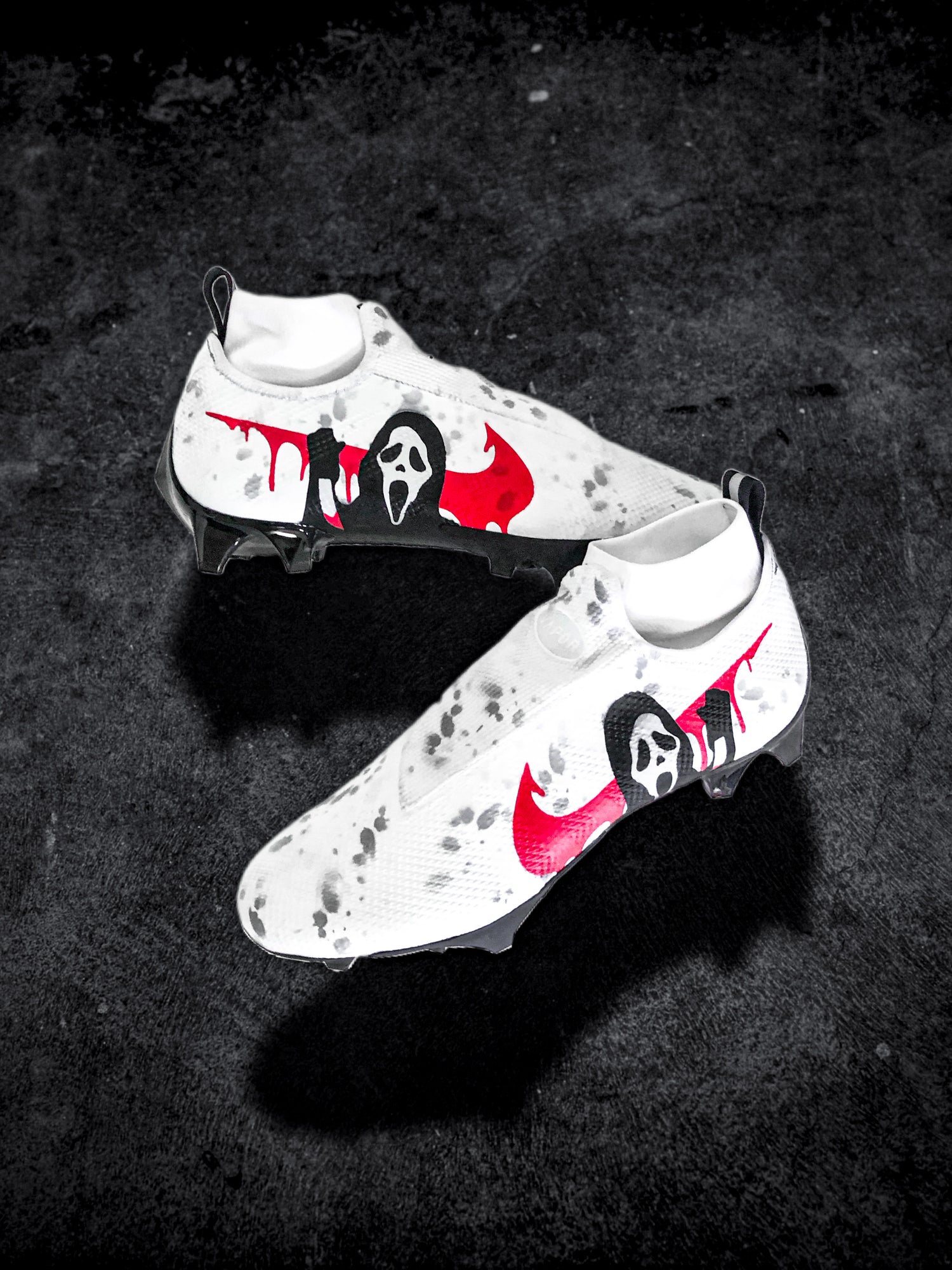 Ghost Face Nike Football Cleats